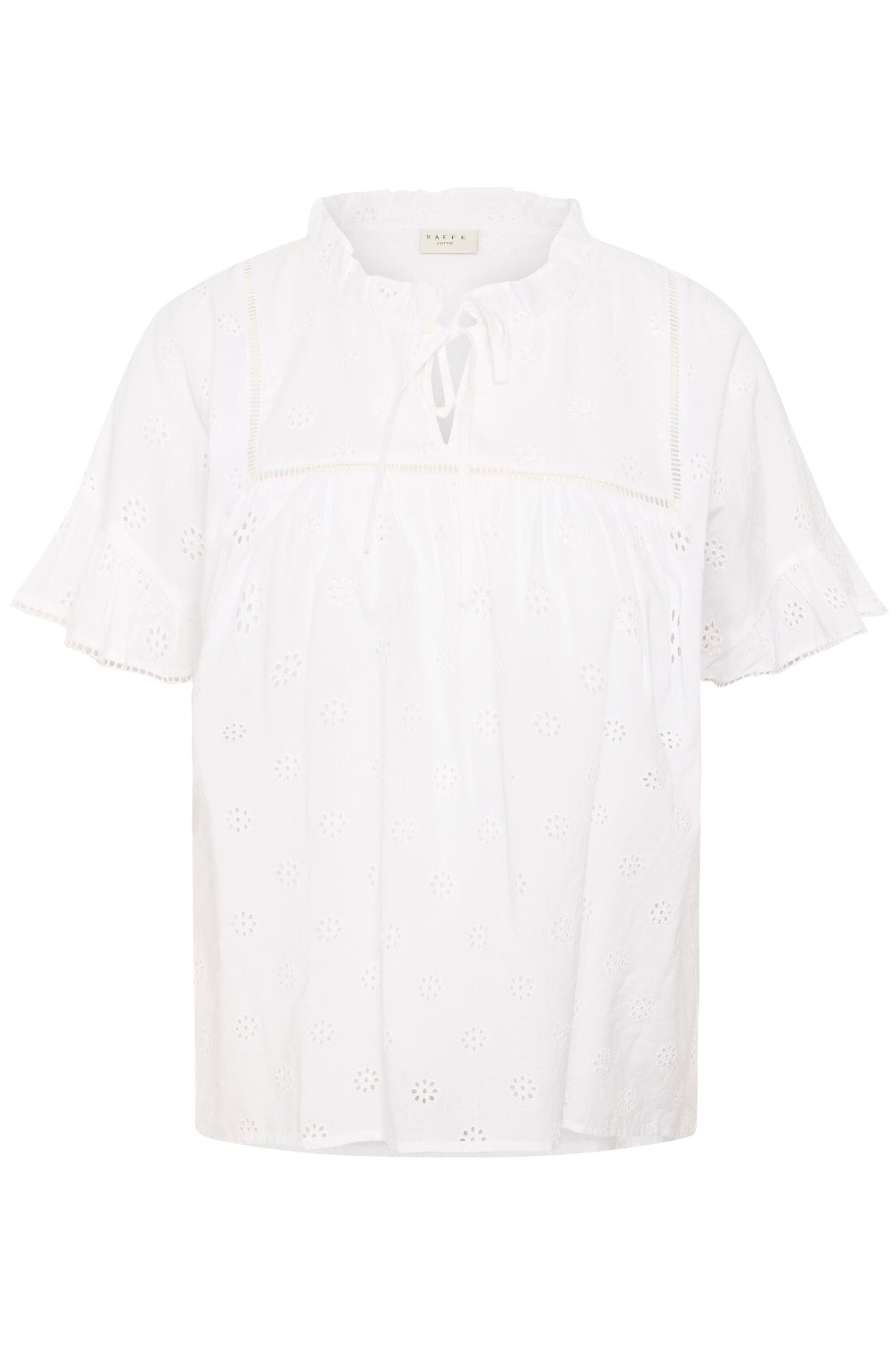 KAFFE Curve Blusentop "Damen Ärmellose Bluse KCliona"