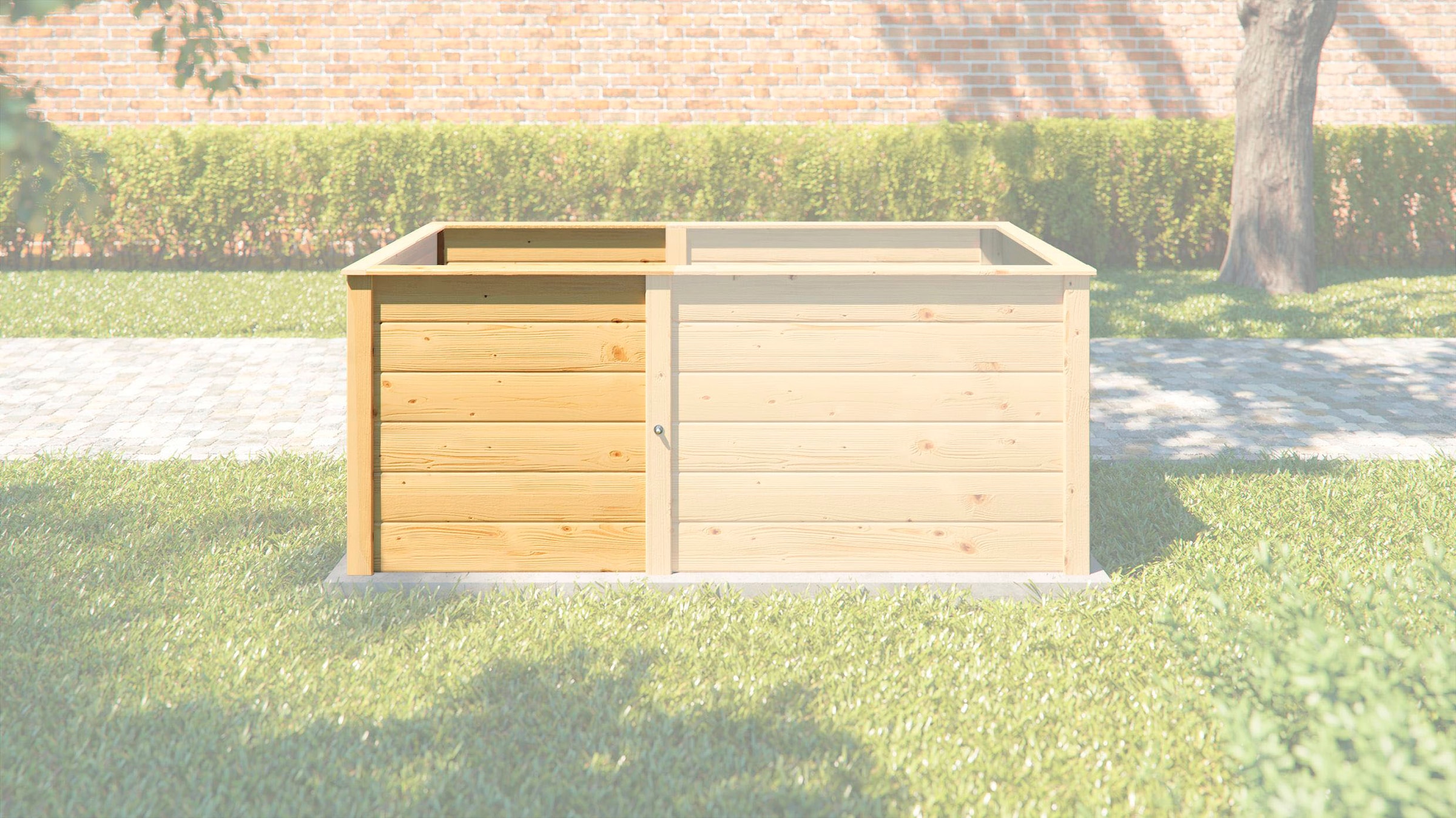 weka Hochbeet »Modular« Ergänzungssatz , 21 mm, natur, 67 cm