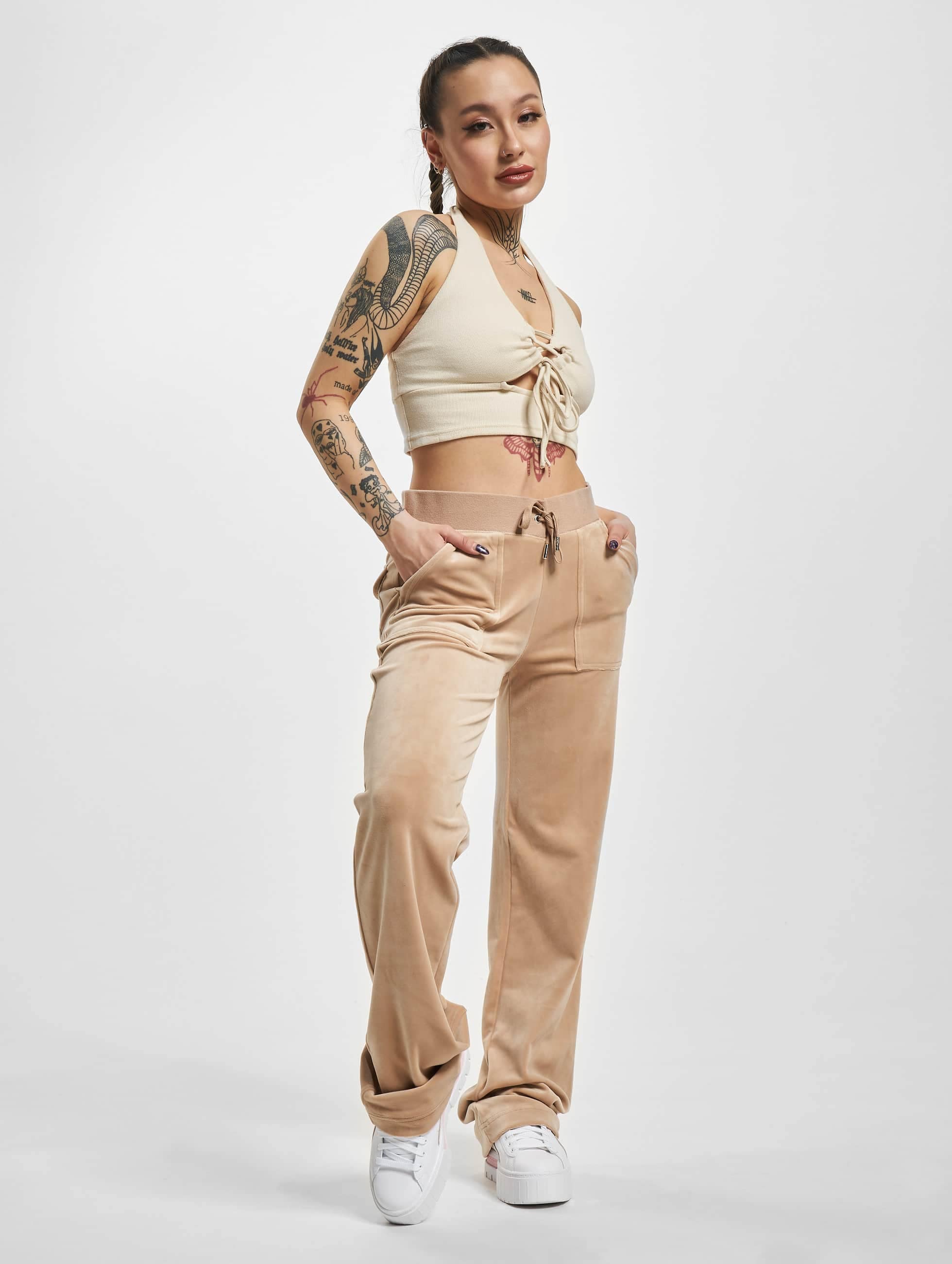 Juicy Couture Jogginghose »Juicy Couture Juicy Couture Straight Leg Track Pant With Pocket«, (1 tlg.)