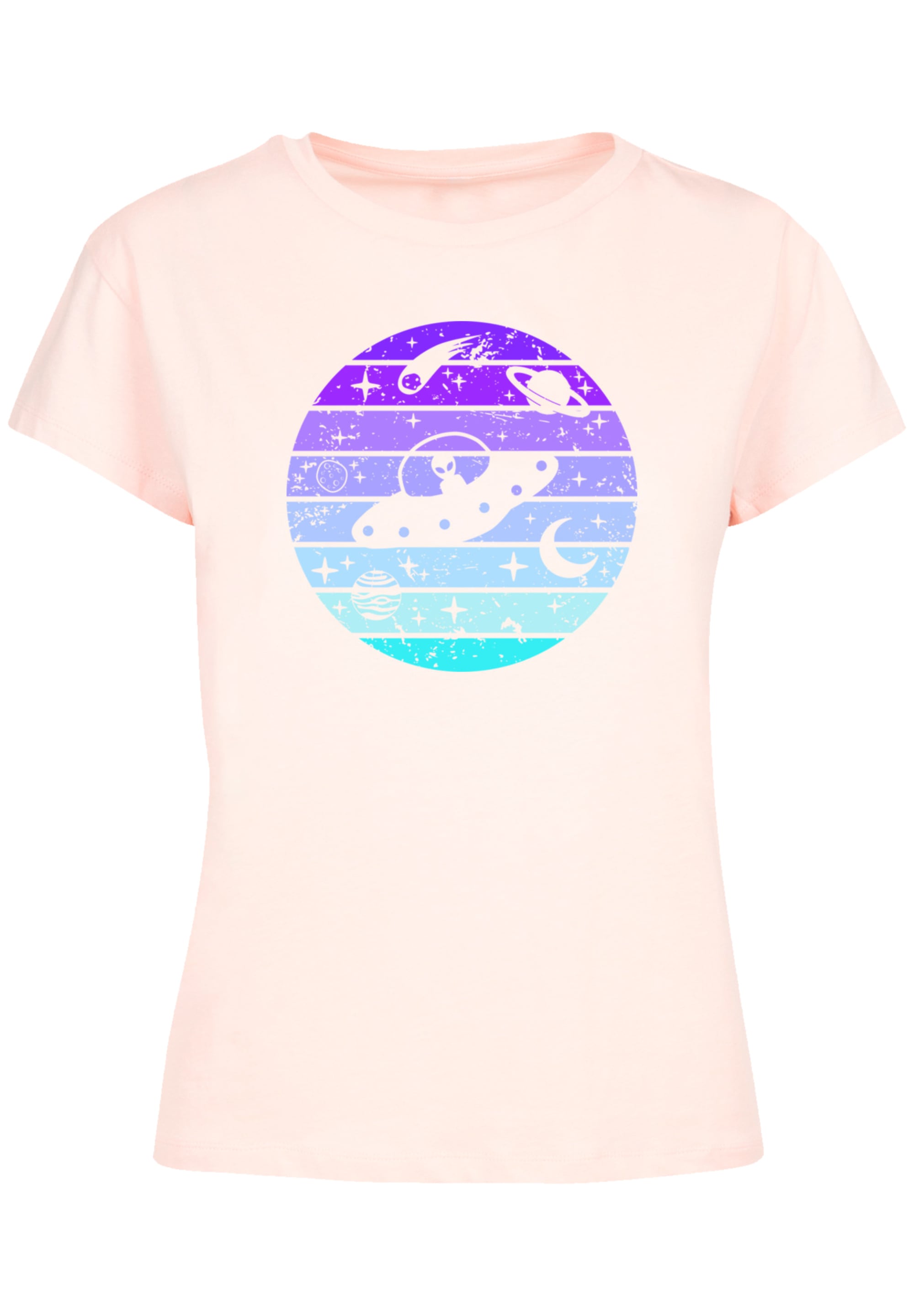 F4NT4STIC T-Shirt »Retro Alien Weltraum Sonnenuntergang«, Premium Qualität