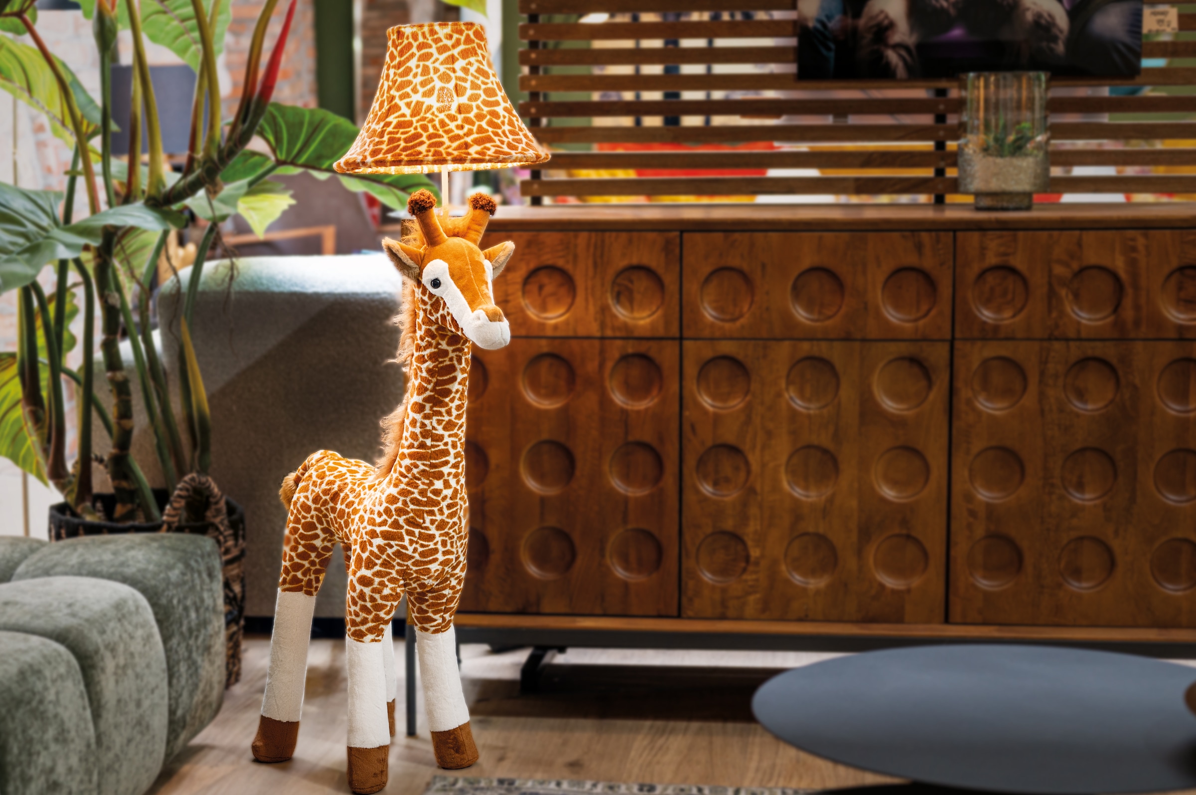 Happy Lamps for smiling eyes LED Stehlampe »Raffi die Giraffe«, 1 flammig, Leuchtmittel GU 5,3 | LED fest integriert, Hochwertig, Einzigartig, Zertifiziert, Nachhaltig