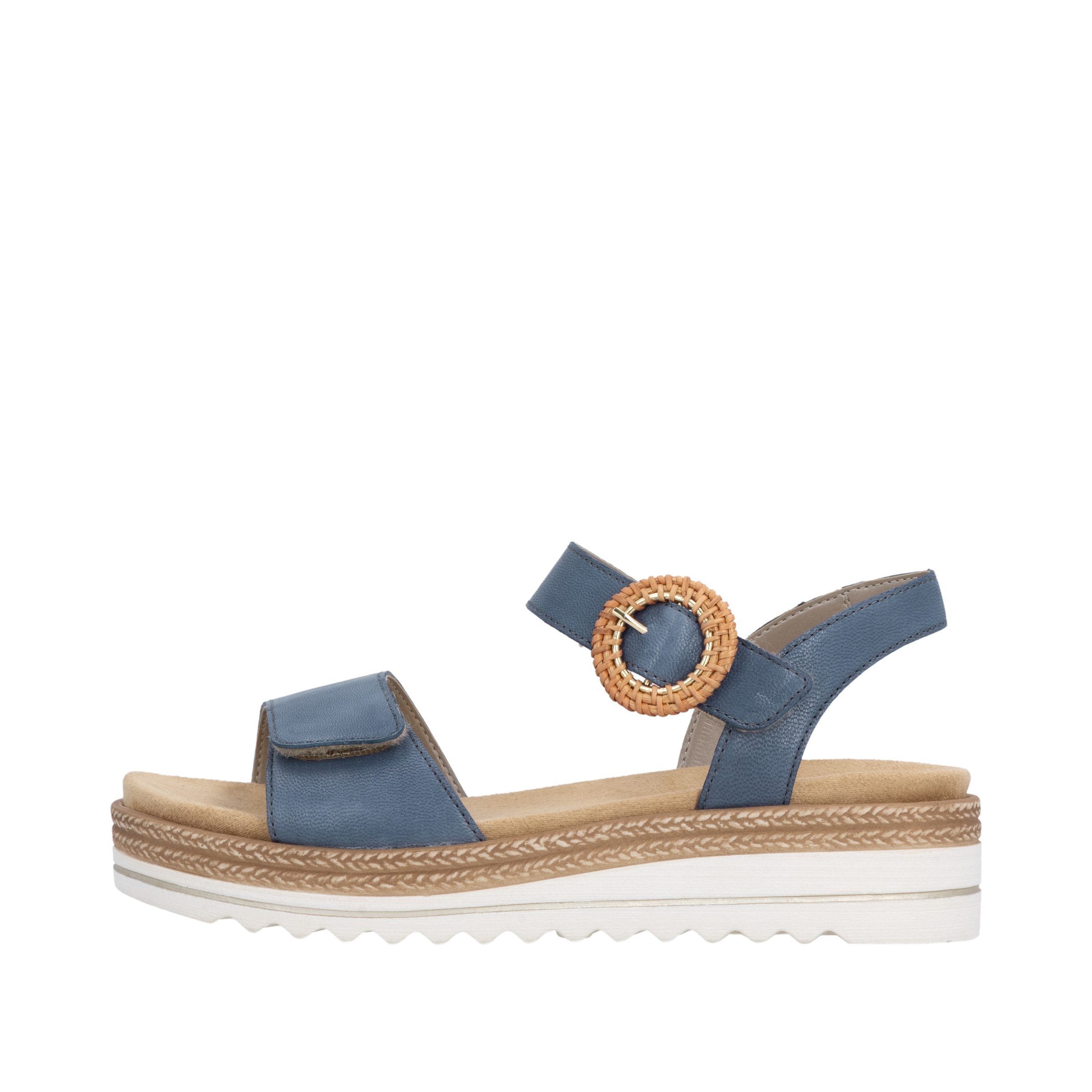 Remonte Keilsandalette  Sommerschuh, Riemchensandale mit praktischen Klettverschlüssen
