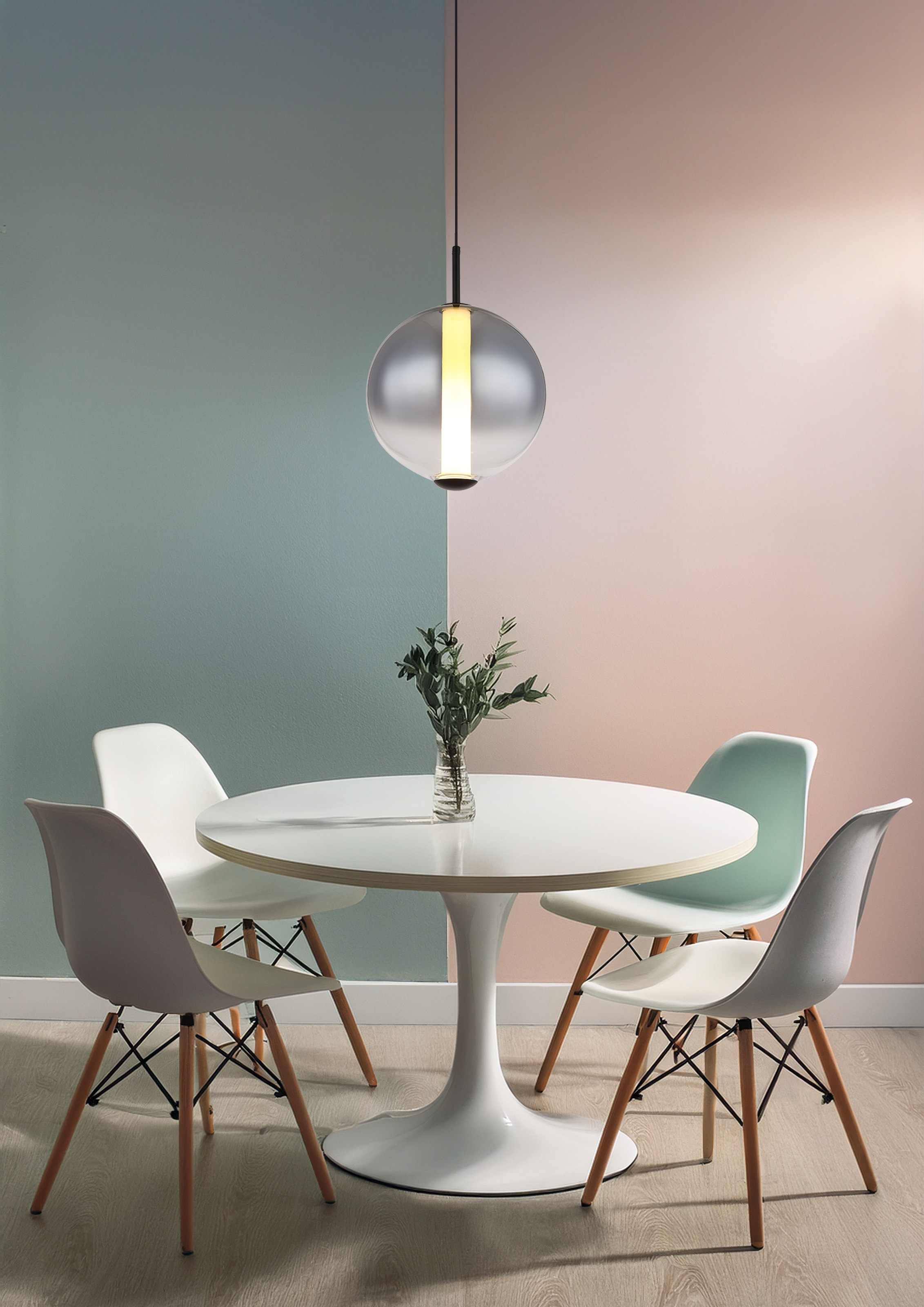 GLOBO LIGHTING Hängeleuchte »LACY« LED-Modul 1 Stk. Warmweiß Hängelampe Esszimmer-Leuchte Esstischleuchte Wohnzimmer