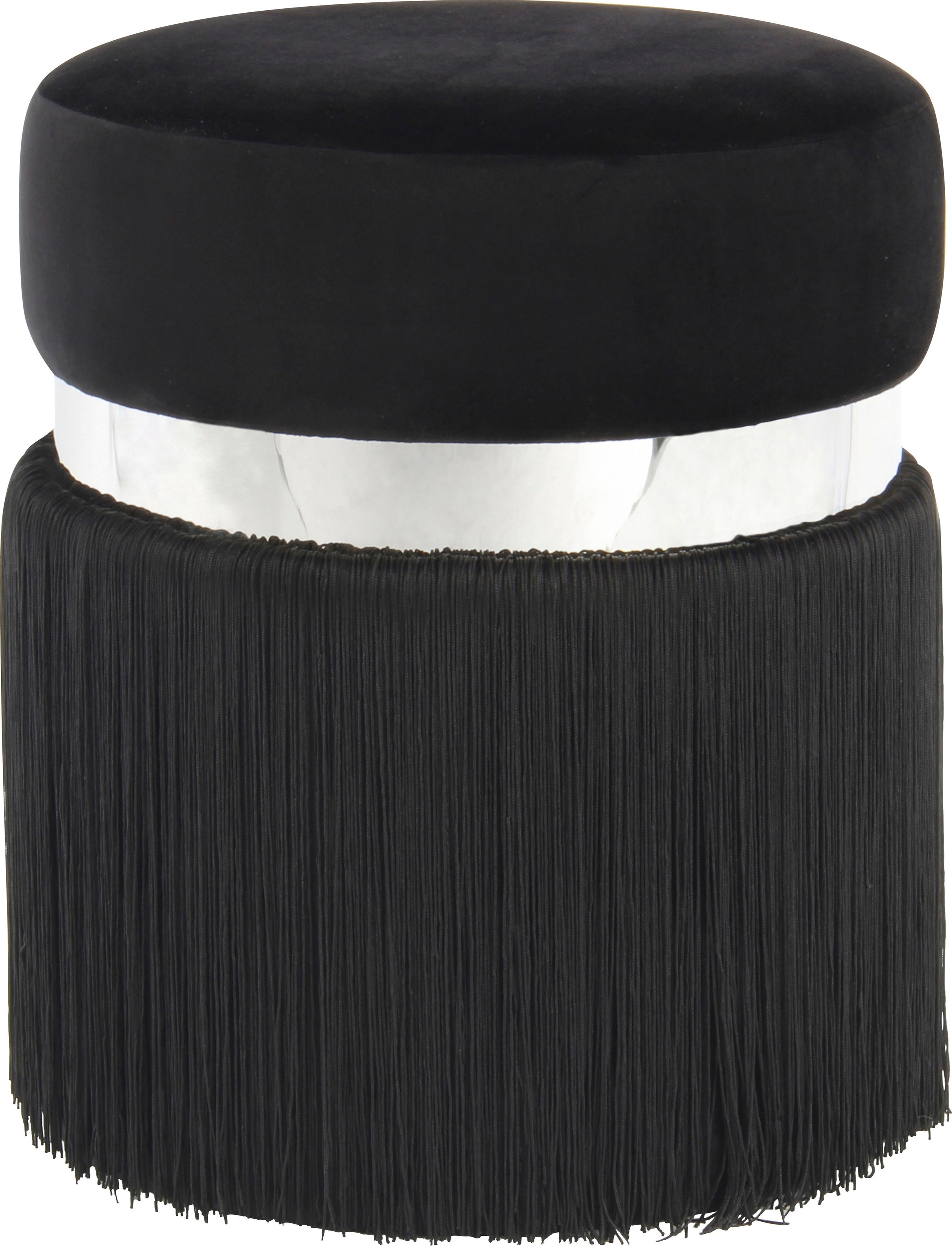 Kayoom Sitzhocker »Hocker Rebecca 925, Sitzpouf in runder Form,mit samtigem Bezug«, (1 St.), pflegeleicht, modern, vielseitig verwendbar, Sitzfläche gepolstert