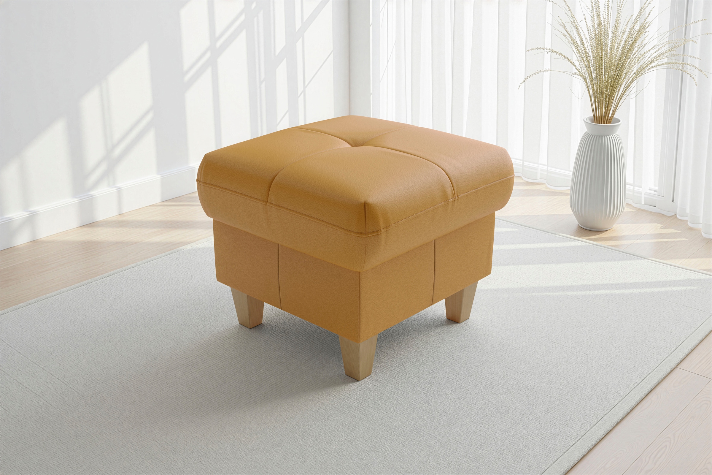 sit&more Polsterhocker "Pamela, Leder, B: 58 cm" 1 Stk. tlg. mit praktischen Stauraum, hochwertige Qualität, verschiedene Farben