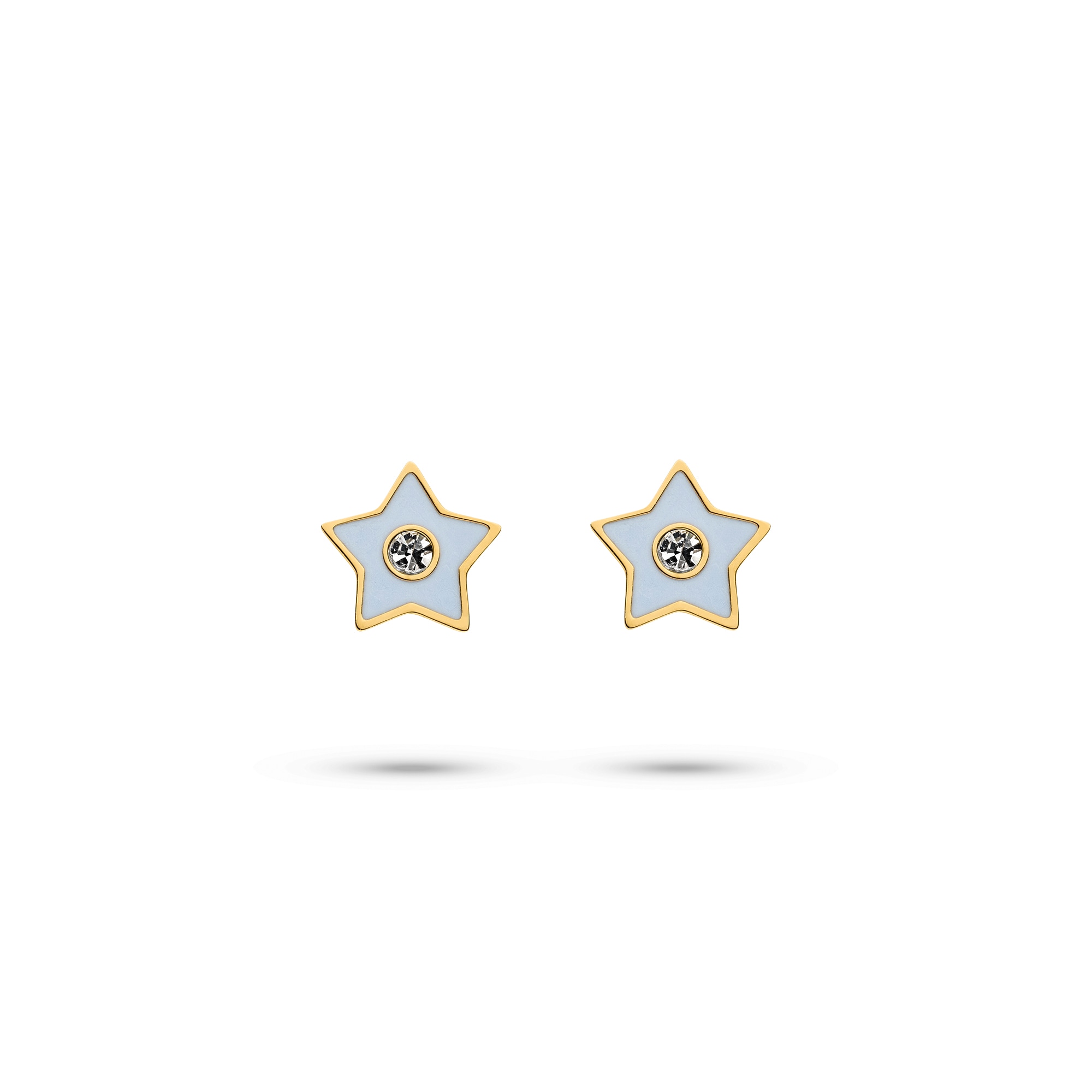 s.Oliver Paar Ohrstecker »Schmuck Geschenk Edelstahl Ohrstecker Stern The Shooting Star, Stern« mit Zirkonia (synth.) - Emaille