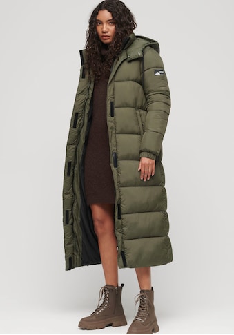 Steppjacke »RIPSTOP LONGLINE PUFFER JACKET«, mit Kapuze