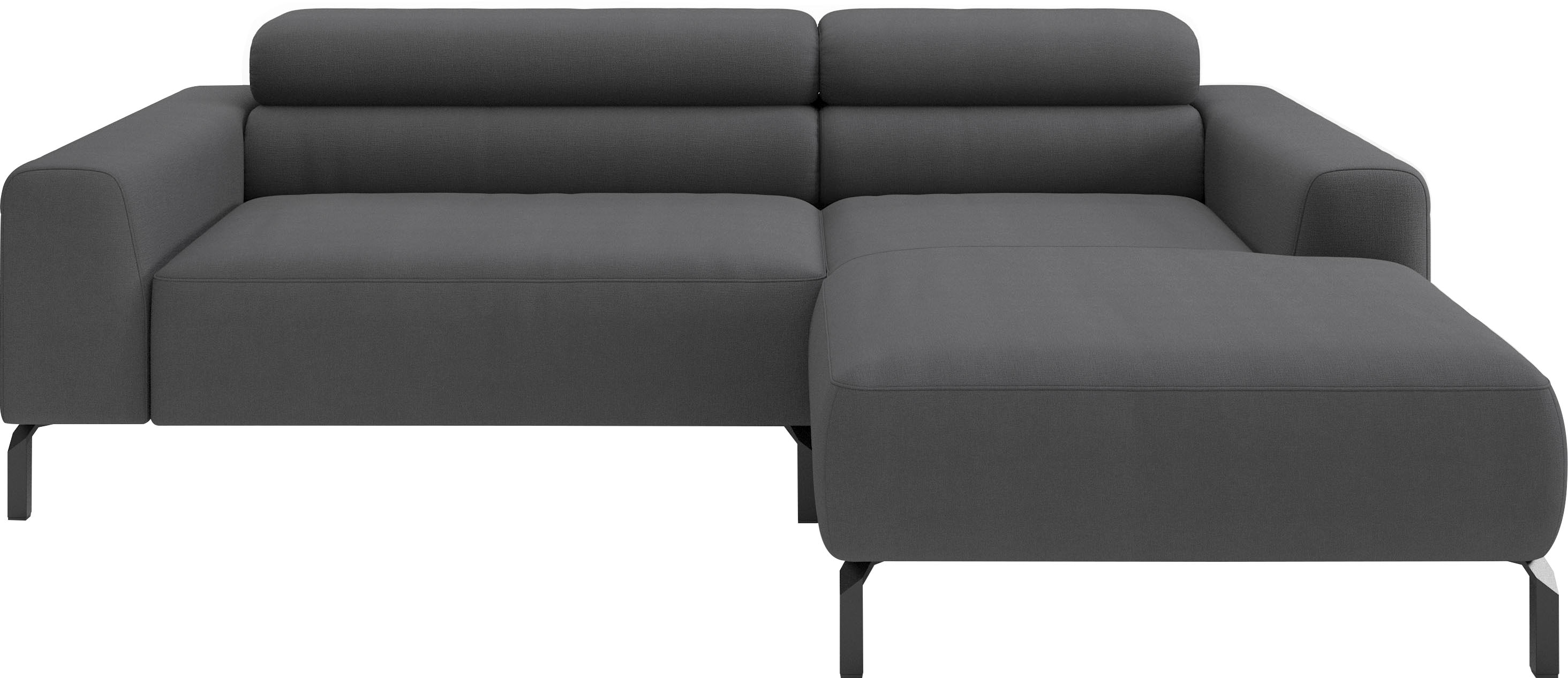 Home affaire Ecksofa "Ecksofa, L-Form, incl. Kopfteilverstellung, Breite 223 cm" wahlweise elektrische Sitztiefenverstellung