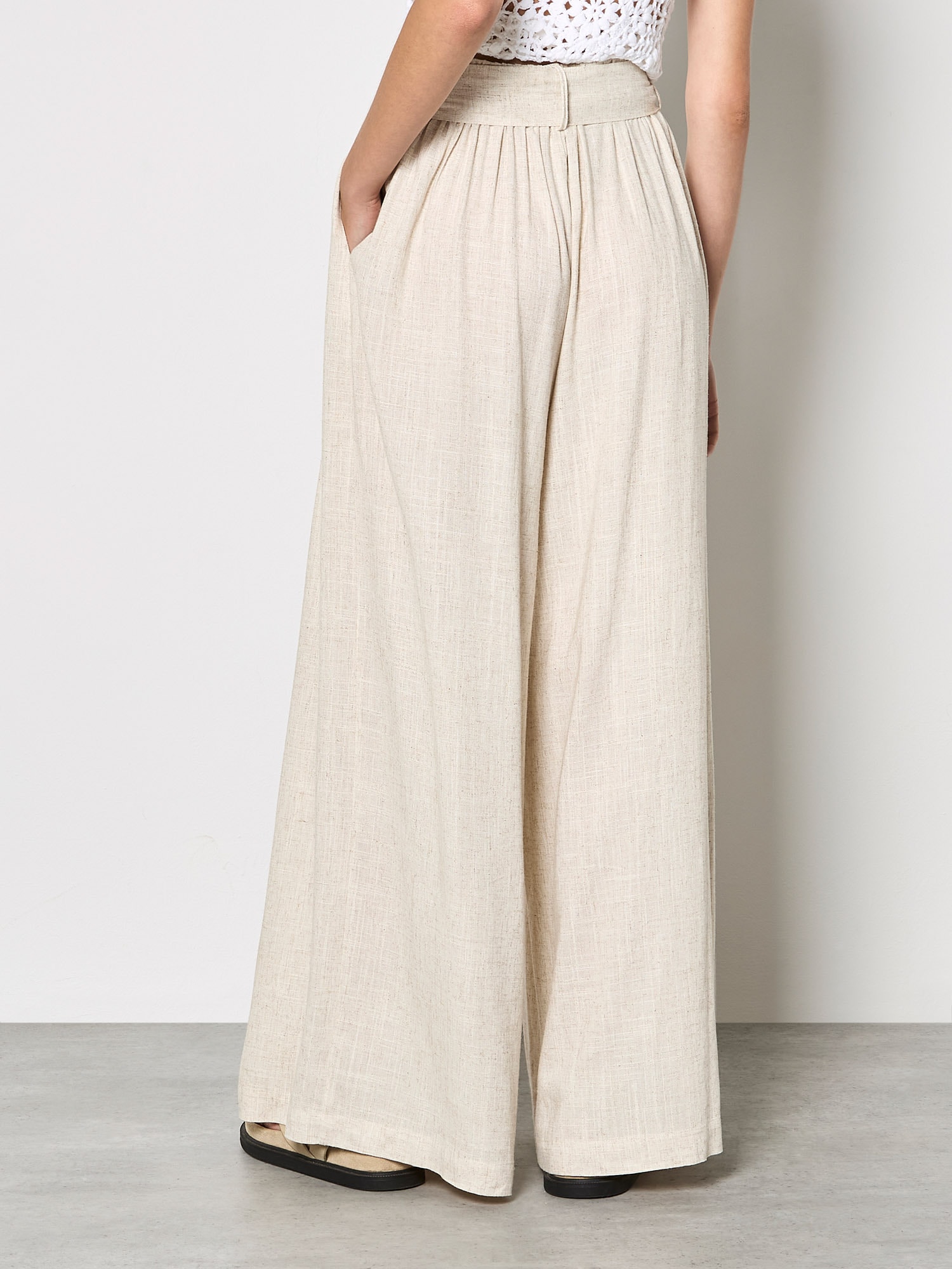 Apricot Leinenhose »Weite Hose aus Leinenmischung«  Einfarbig