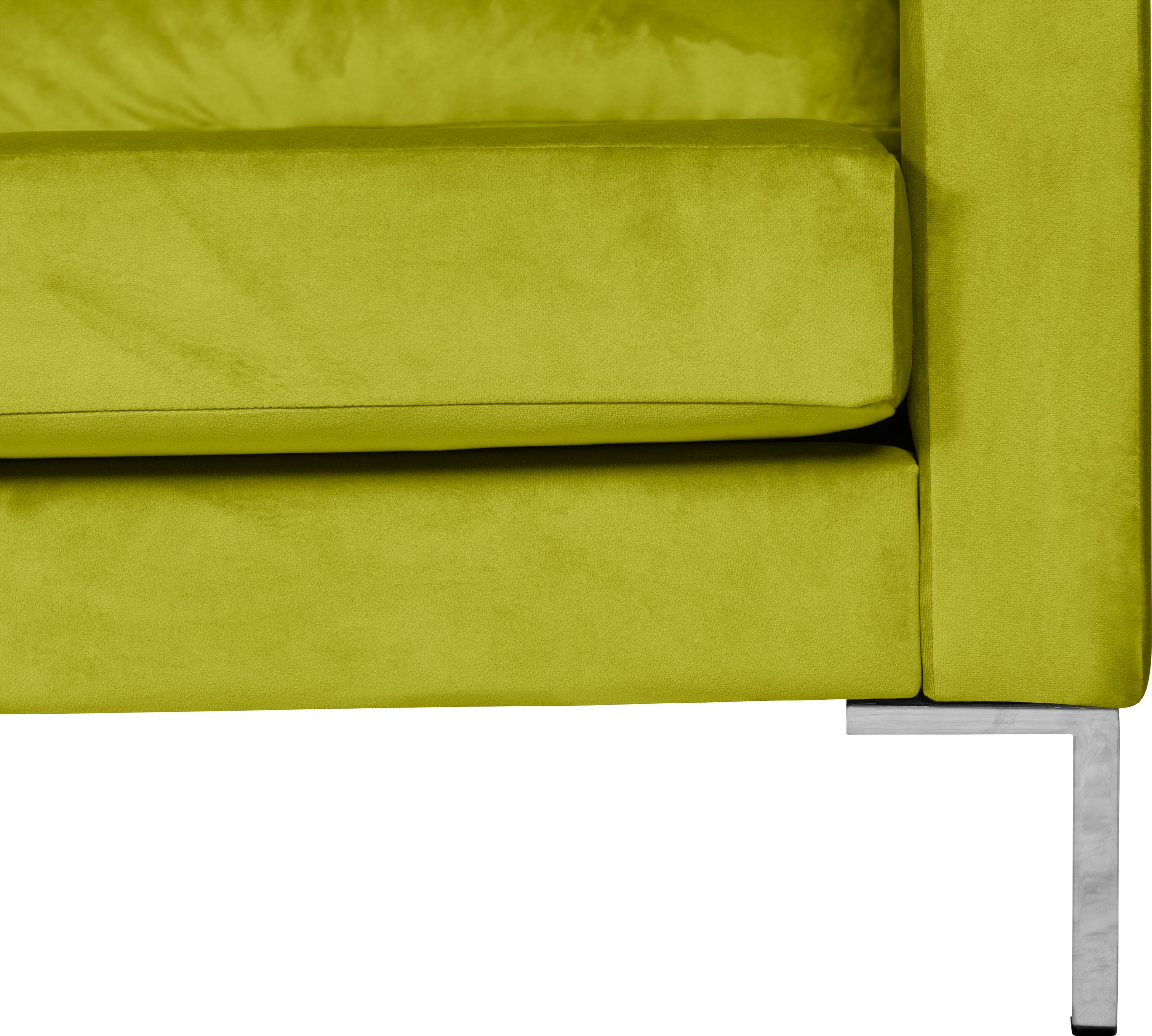 Alte Gerberei Ecksofa »Velina, L-Form«, mit Metall-Winkelfüßen, Breite 209 cm