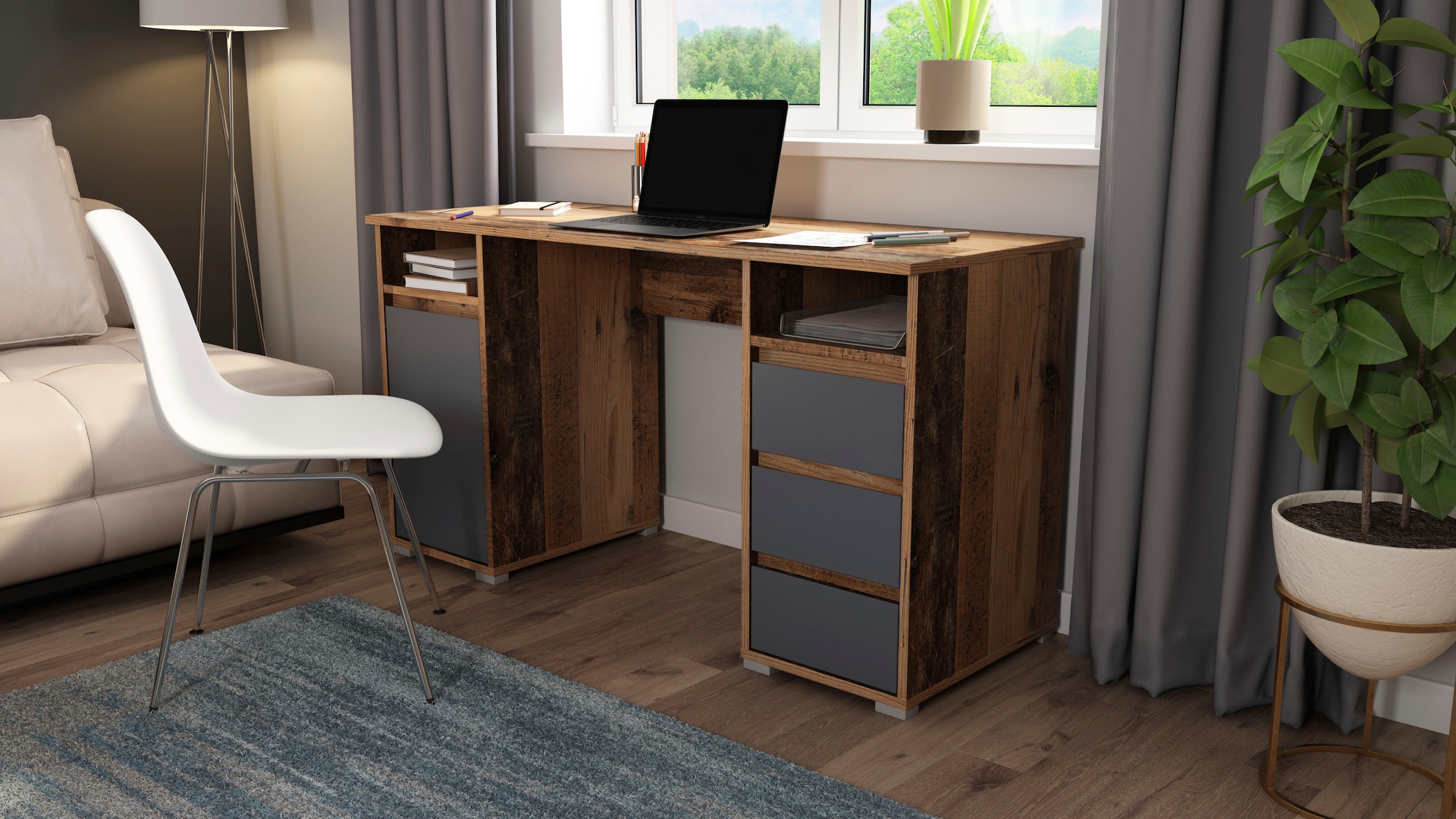 byLIVING Schreibtisch »Lobo«, Breite 138 cm kaufen | BAUR