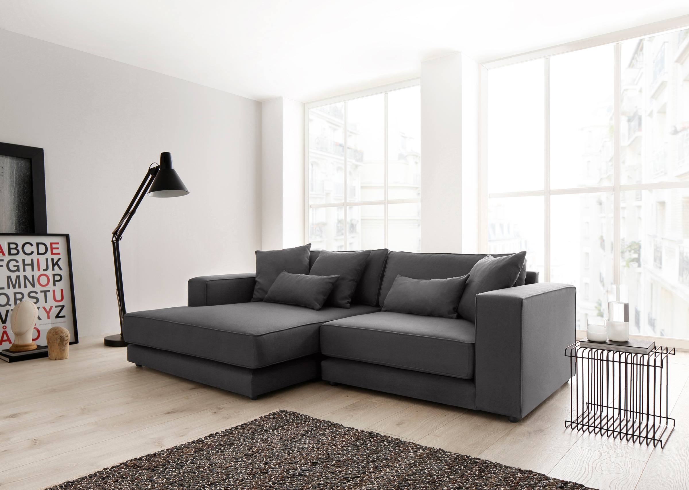 OTTO products Sofa-Eckelement "Grenette", Modulsofa, im Baumwoll-/Leinenmix günstig online kaufen