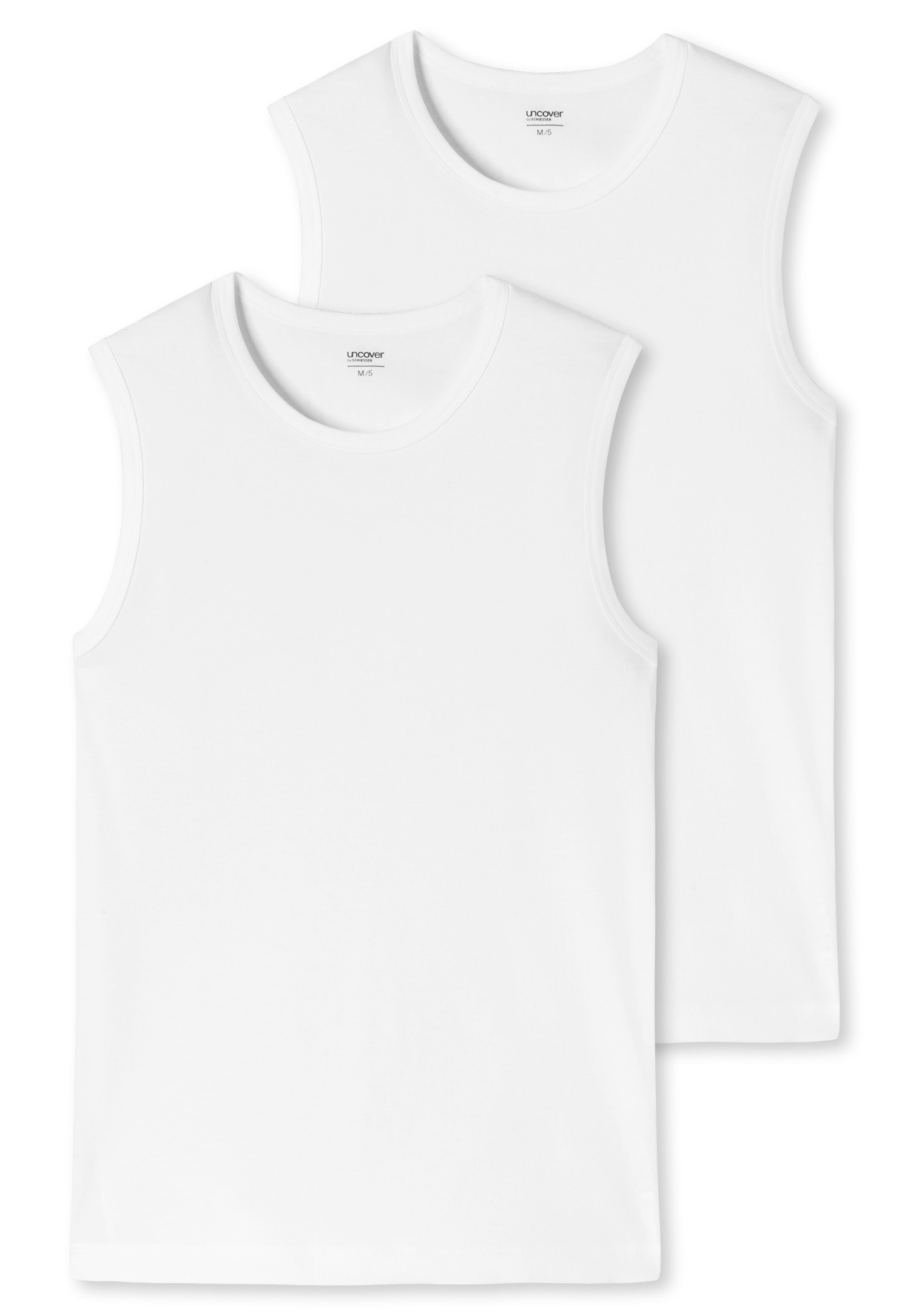 uncover by SCHIESSER Tanktop "Uncover Cotton" Cotton-Mix, elastisch, breite Träger, Doppelpack