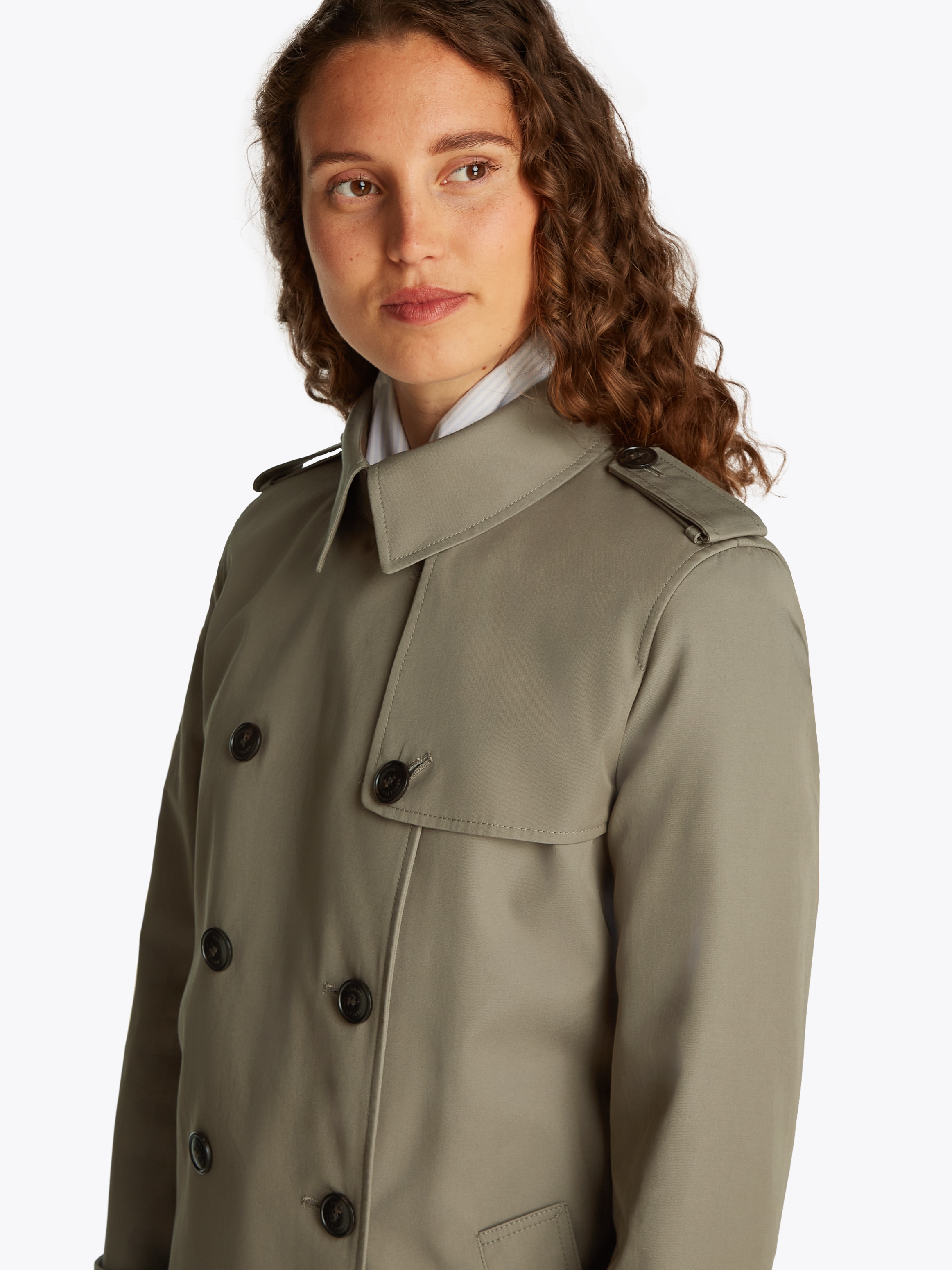 Tommy Hilfiger Trenchcoat "COTTON DB SLIM FIT TRENCH", mit den typischen Tr günstig online kaufen