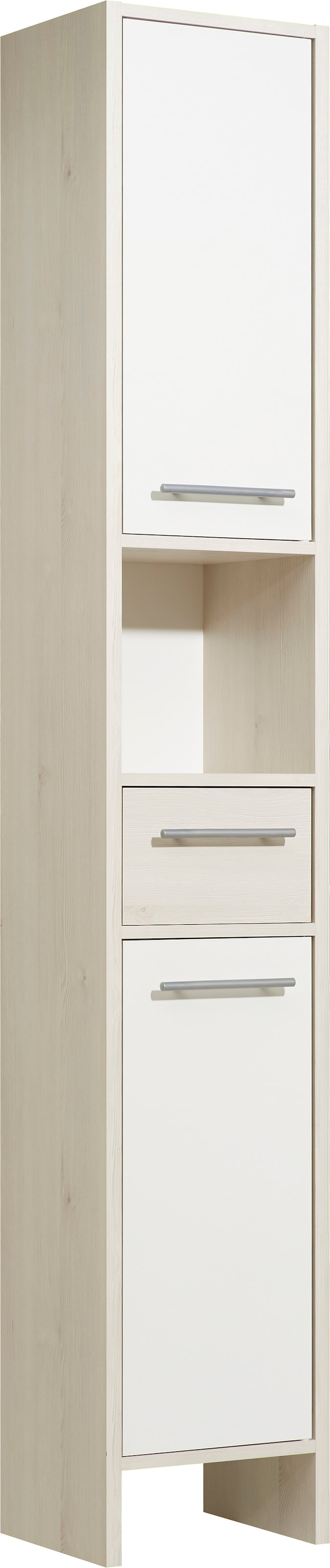 Saphir Hochschrank "Quickset 350 Badschrank 33 cm breit, 2 Türen, 1 Schubla günstig online kaufen