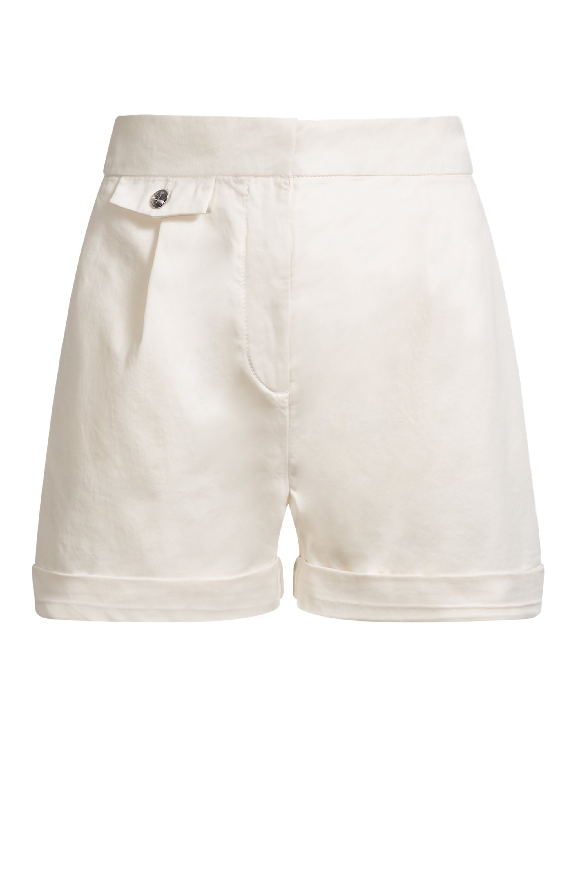 BOSS ORANGE Shorts »Taschi Premium Damenmode«, mit BOSS Metall Logo