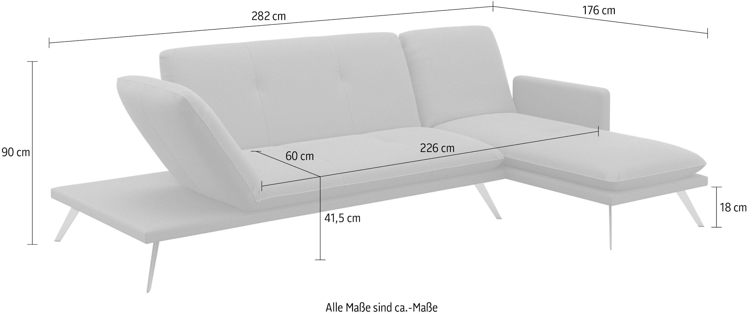 machalke® Ecksofa »wings, L-Form«