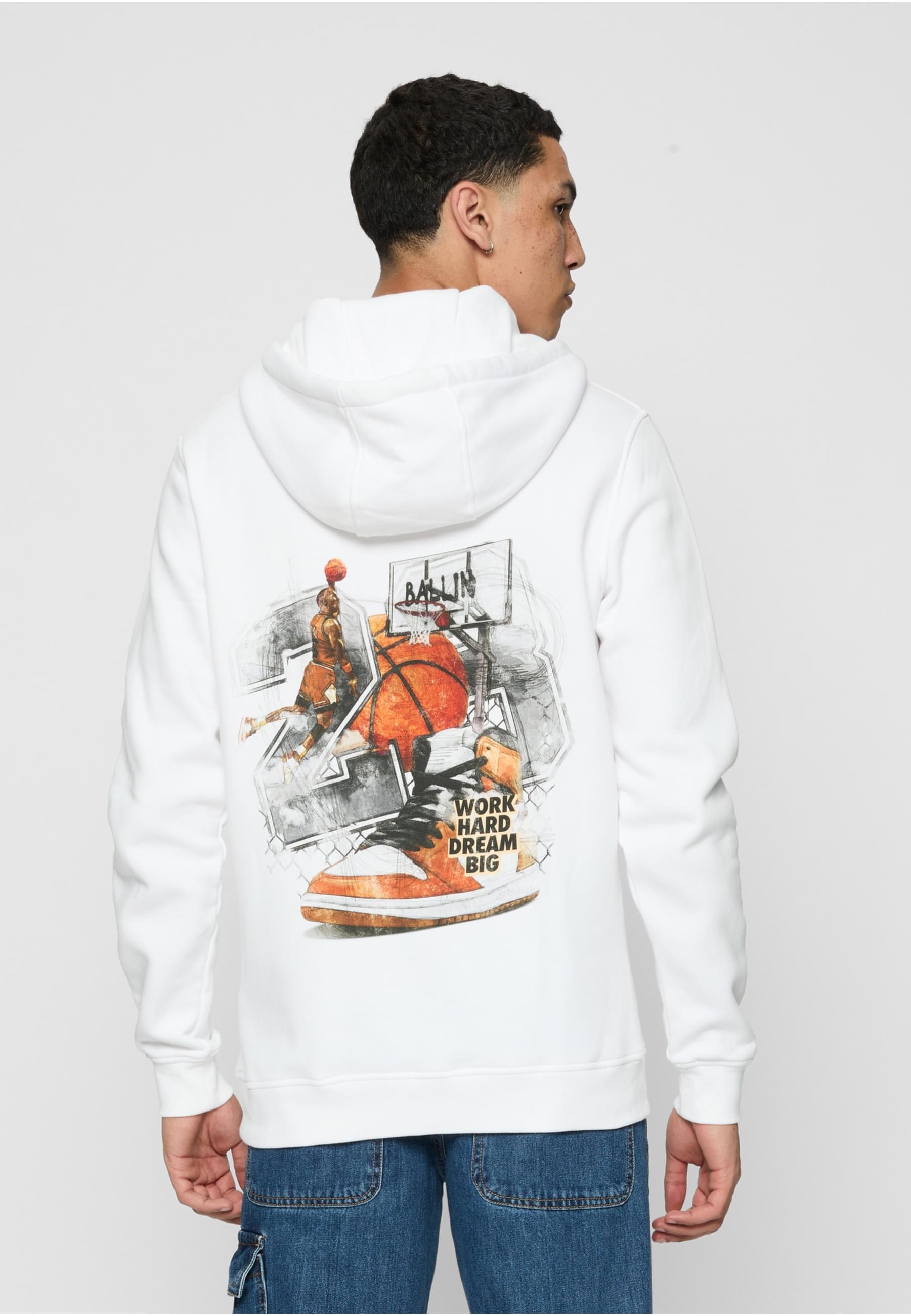 MisterTee T-Shirt »MisterTee Herren Vintage Ballin Hoodie«, (1 tlg.)