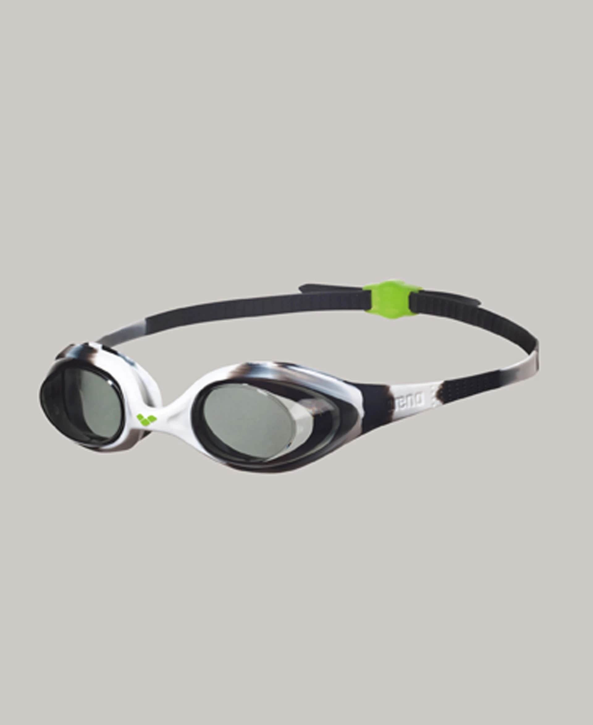 "Schwimmbrille ARENA ""Spyder Junior"", schwarz-weiß (schwarz, weiß,), Sportbrillen, Kinder"