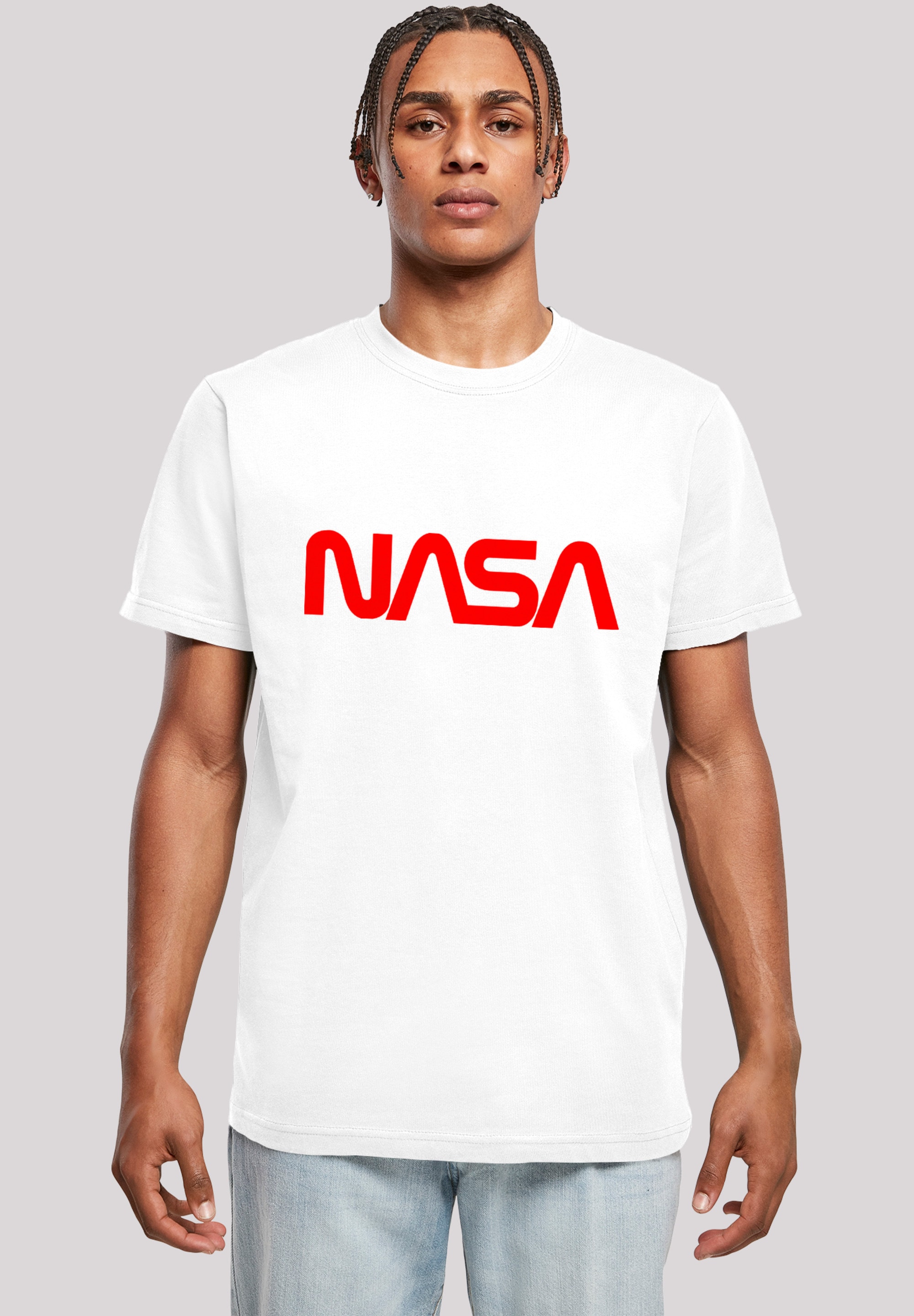 T-Shirt »NASA Modern Logo White«, Herren,Premium Merch,Regular-Fit,Basic,Bedruckt