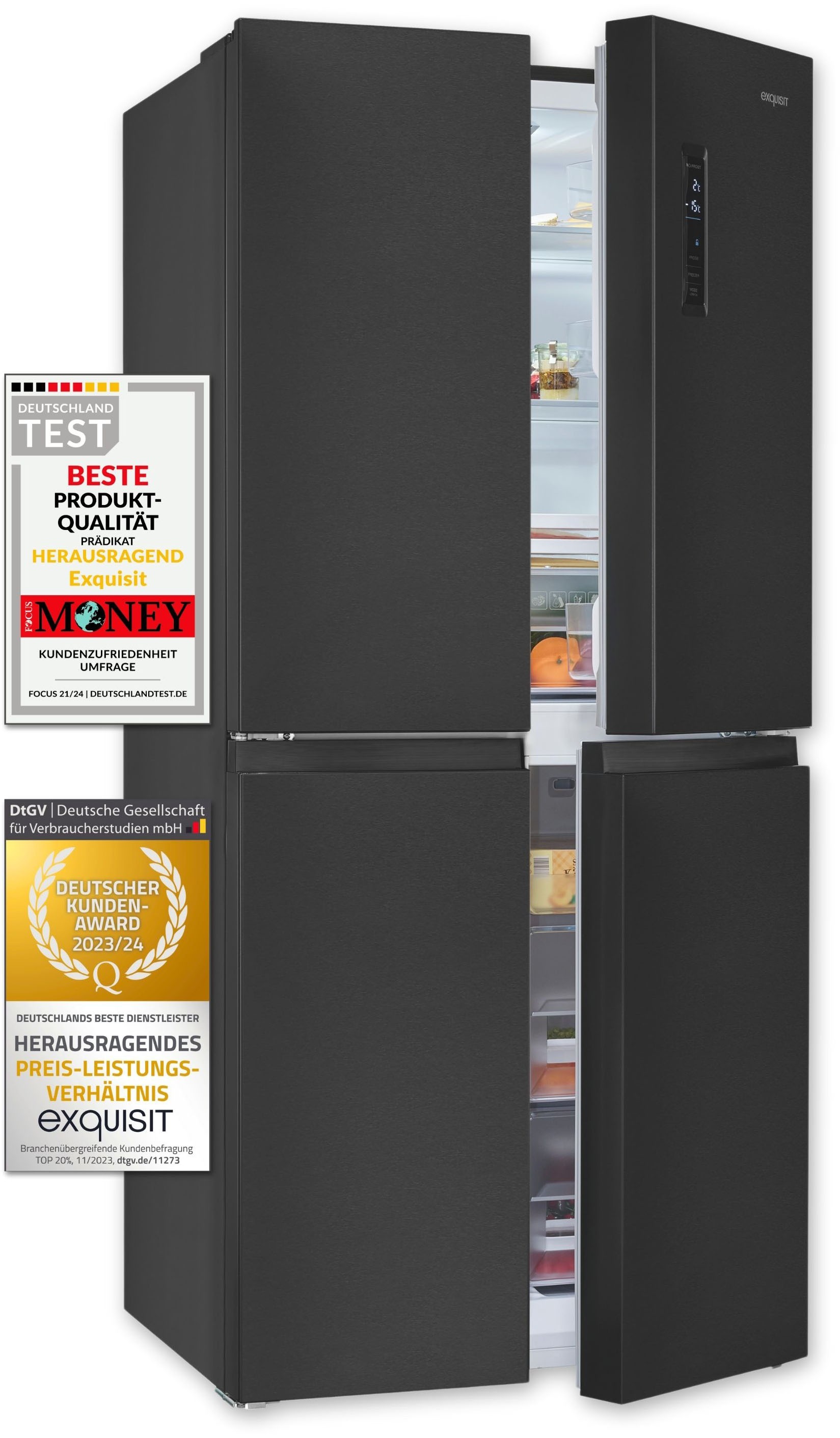 exquisit Multi Door »MD425-150-040C inoxlook-az«