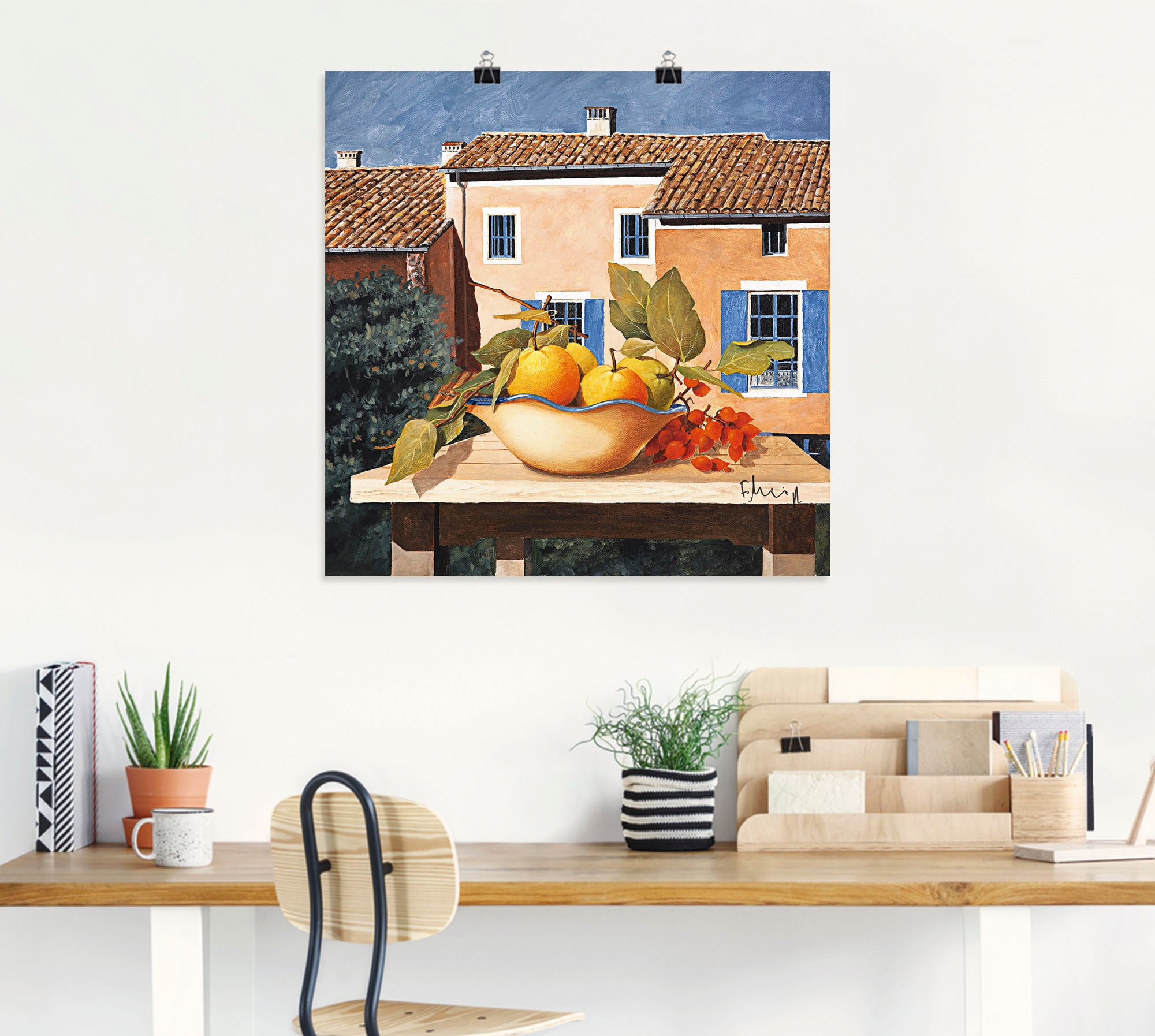 Artland Leinwandbild »Mediterranes Leben«, Arrangements, (1 St.), auf Keilrahmen gespannt