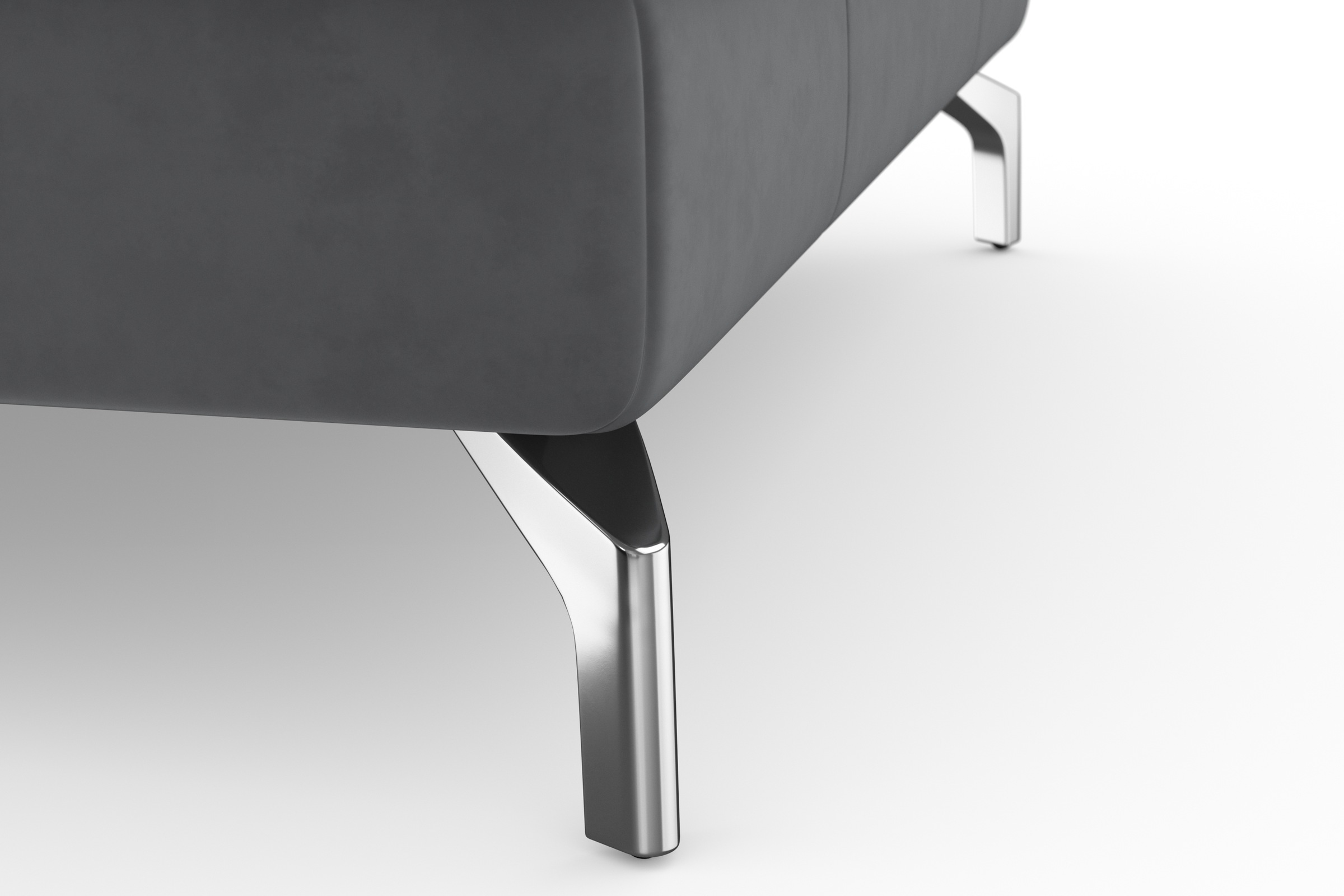 sit&more Ecksofa »Bendigo L-Form«, inklusive Sitztiefenverstellung, Bodenfreiheit 12 cm, in 2 Fußfarben