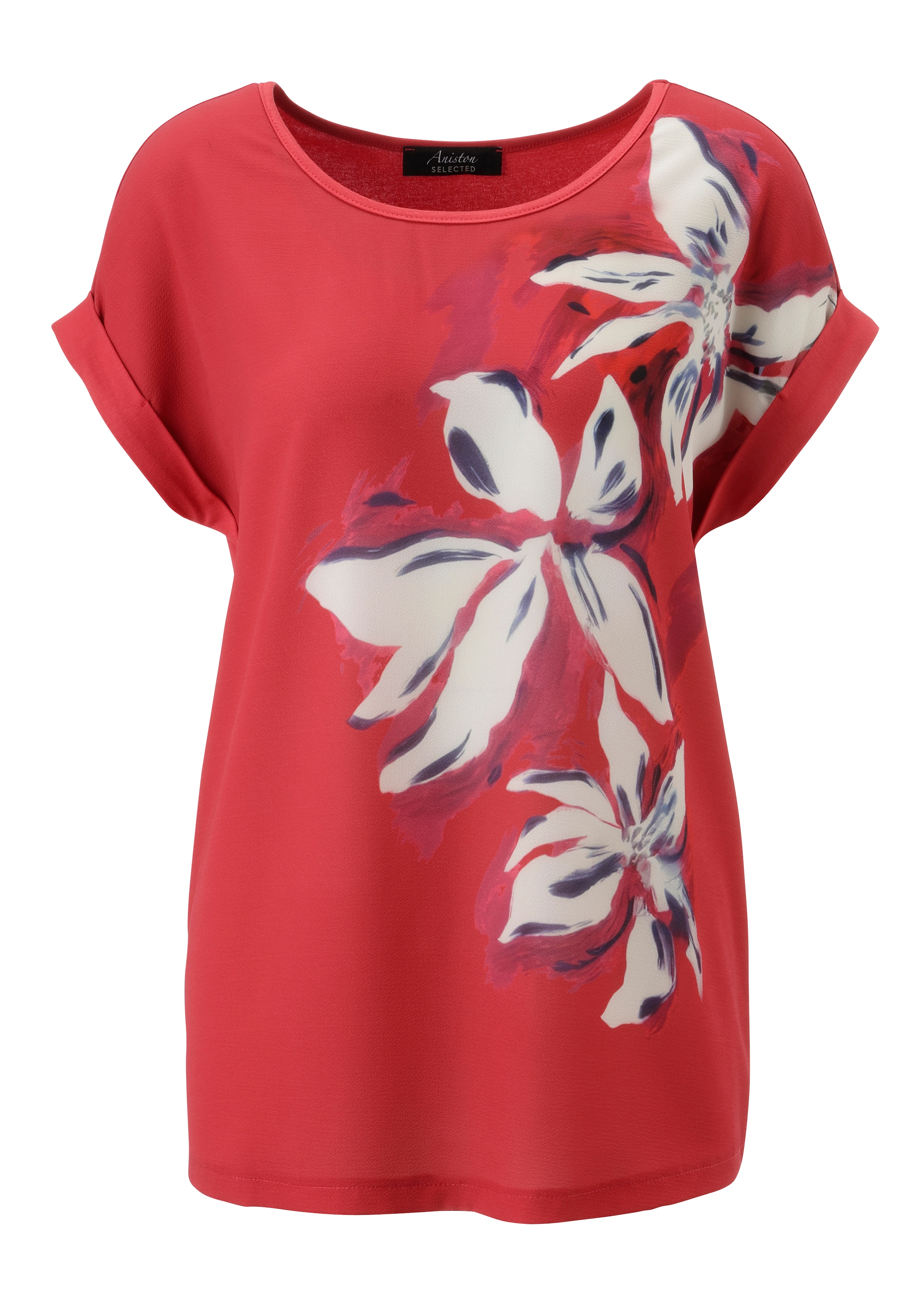 Aniston SELECTED Shirtbluse im Materialmix - NEUE KOLLEKTION