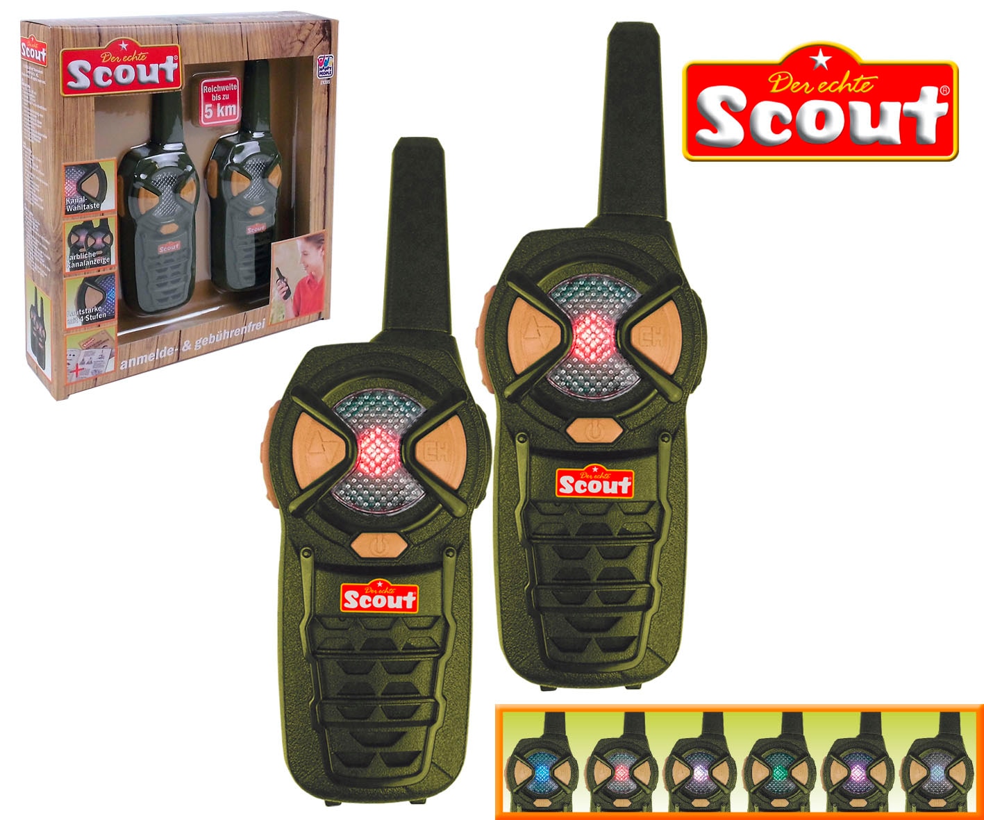 Happy People Walkie Talkie »SCOUT«, (Set)