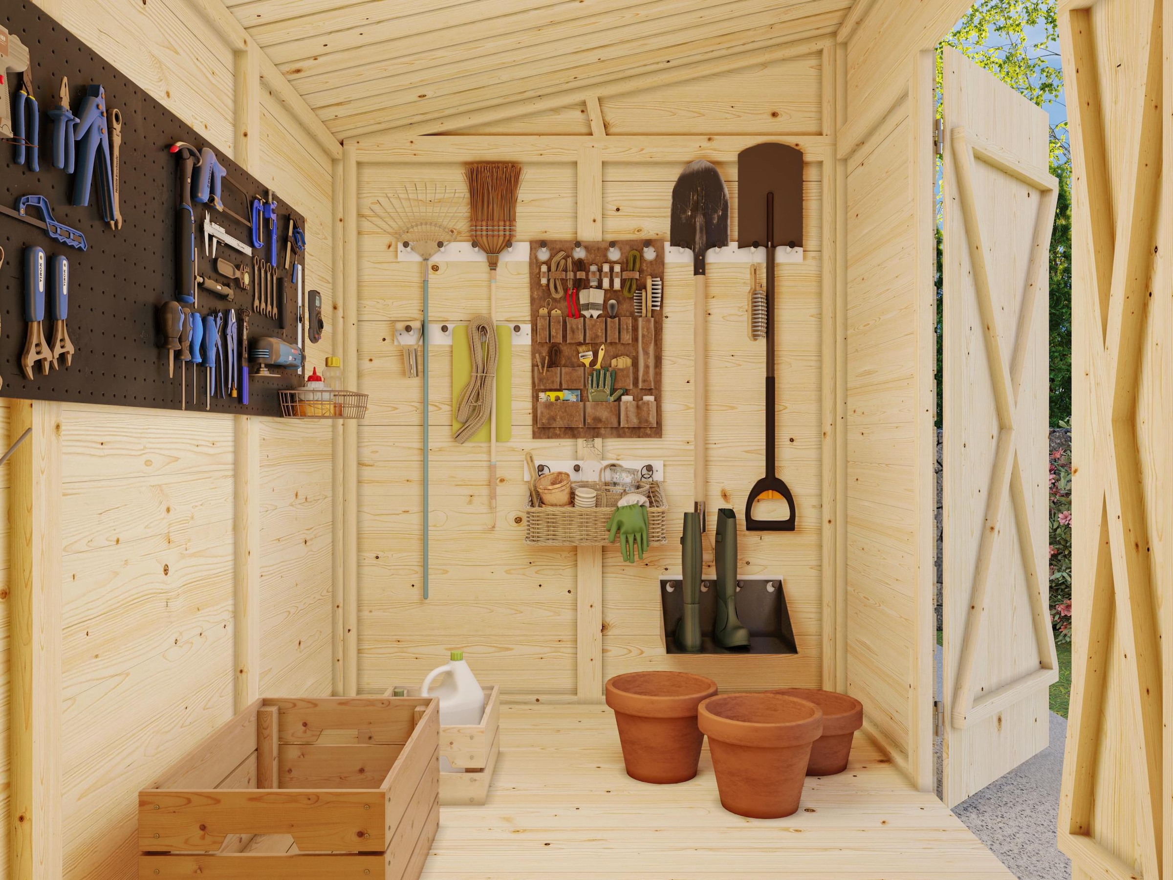 Palmako Gartenhaus »Leif 4,5+2,9 m²«