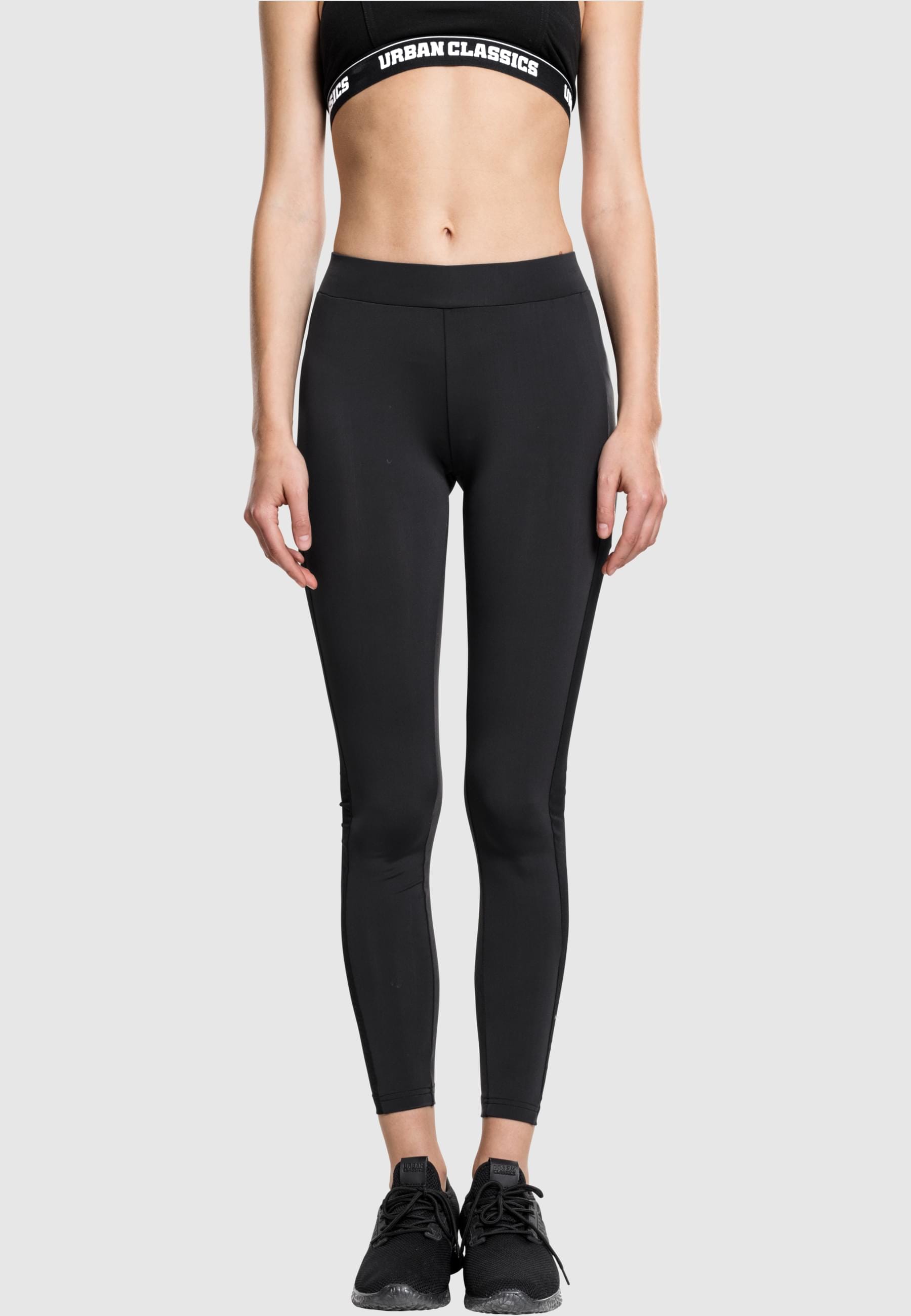 URBAN CLASSICS Leggings »Urban Classics Damen Ladies Tech Mesh Stripe Leggings«, (1 tlg.)