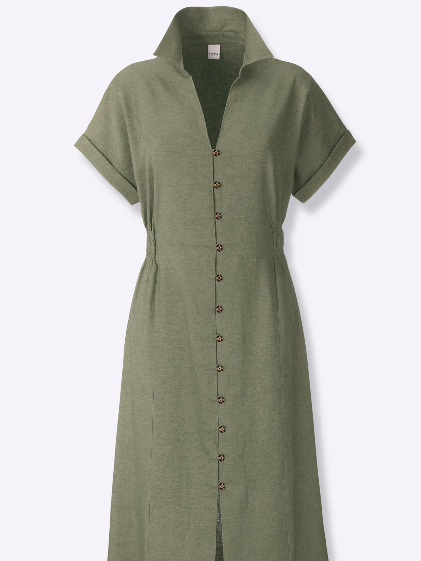 HEINE Summer Dress Women's Khaki 40 2
