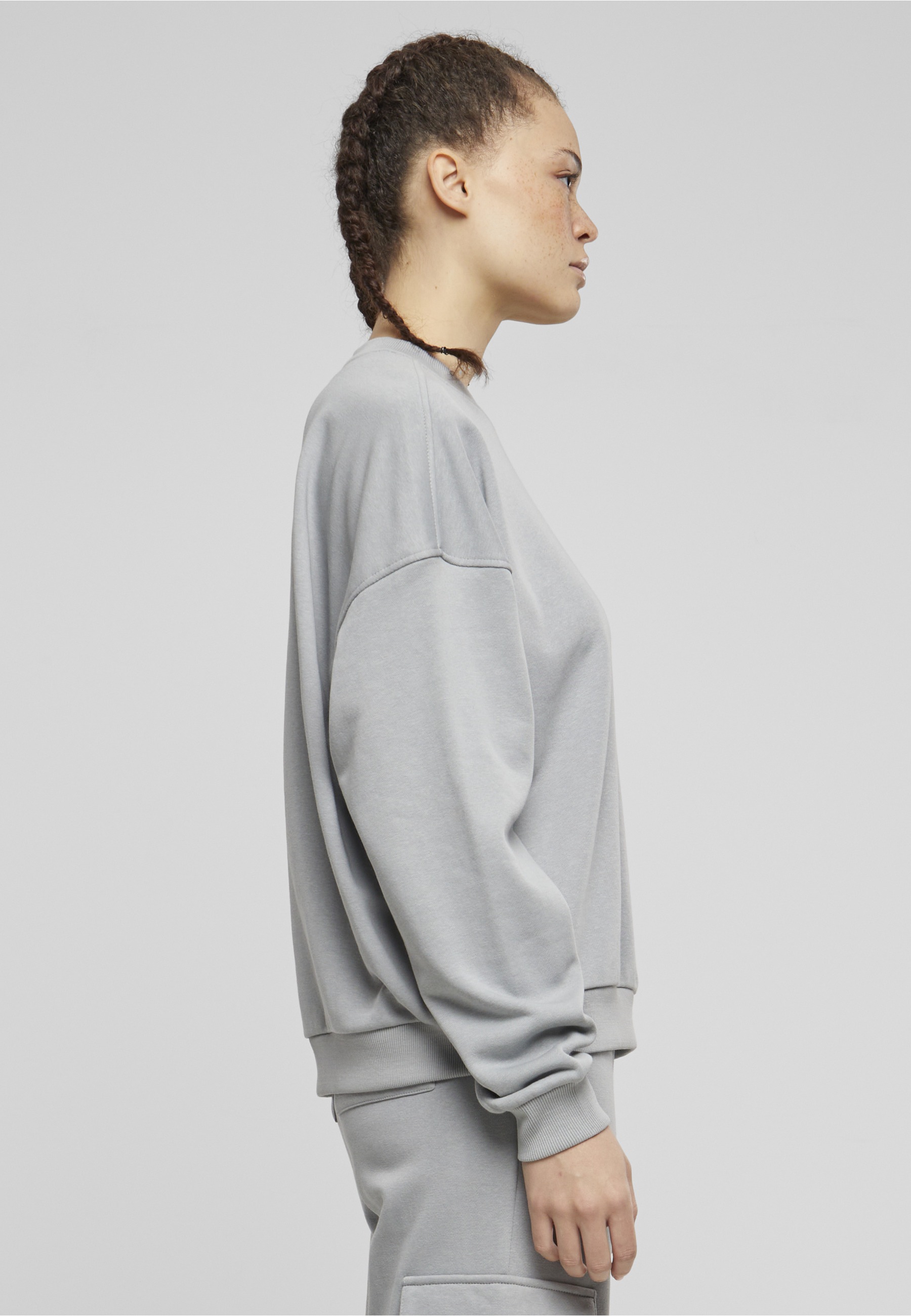 URBAN CLASSICS Sweater »Urban Classics Damen Ladies Oversized Light Terry Crewneck«
