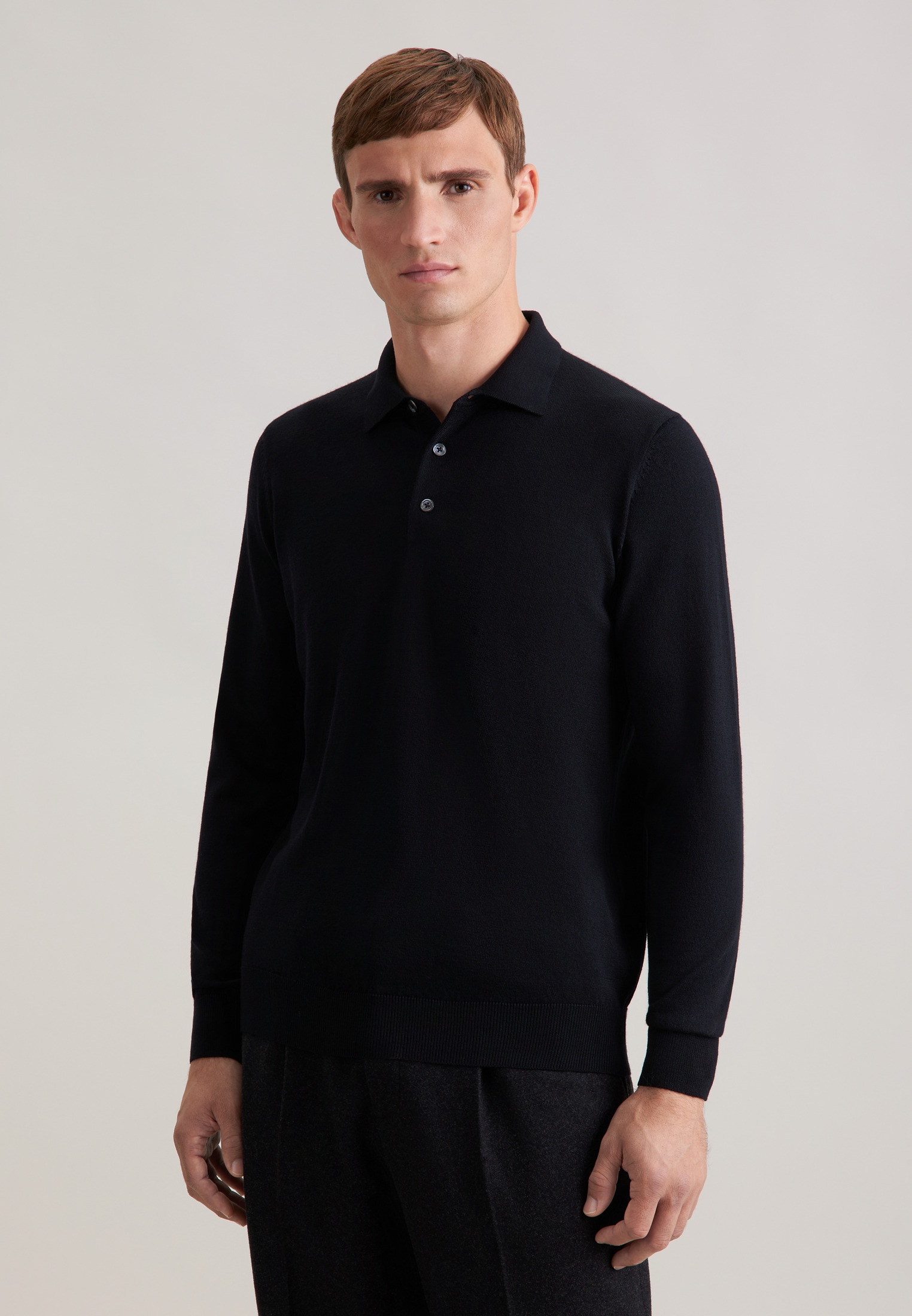 seidensticker Polokragenpullover »Schwarze Rose« 1/1 Kragen Uni