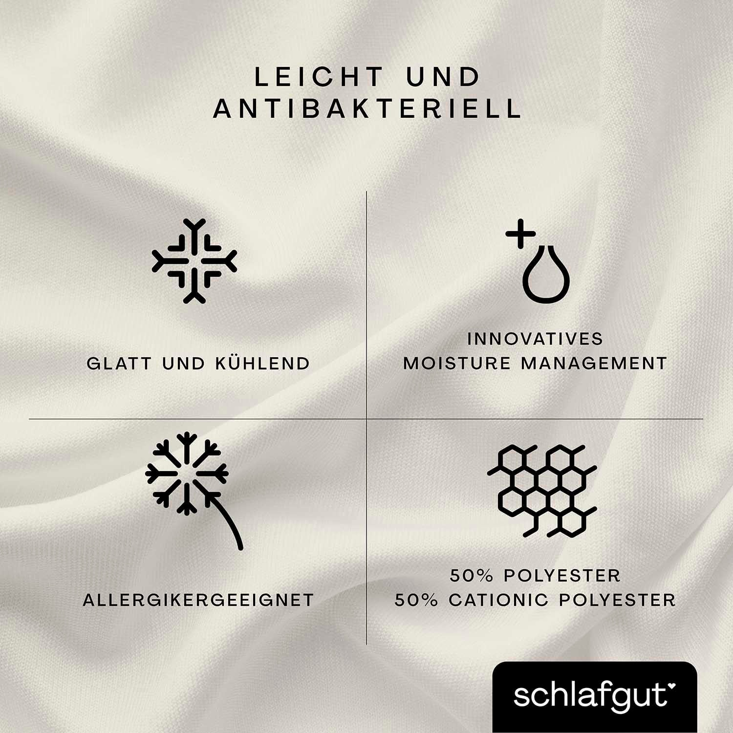Schlafgut Spannbettlaken »Cool Contact«, 100% gekämmte Mikrofaser