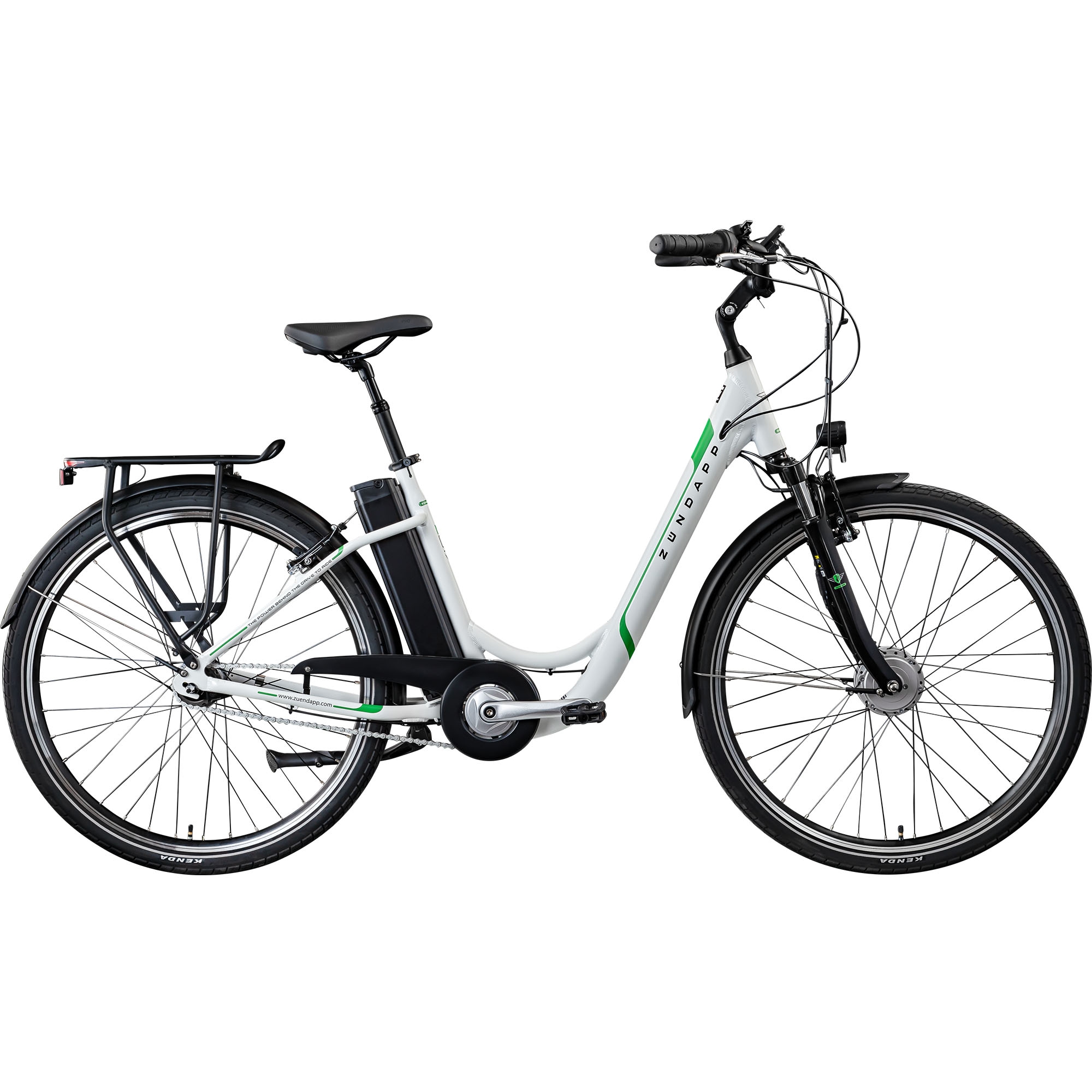 Zündapp Damen Grün/Orange/Elfenbein Z517 E Bike 28 Zoll Pedelec Hollandrad E Fahrrad 160 - 185 Cm Mit 7 Gang Nabenschaltung Rücktritt Citybike Nabenmotor - Image 4