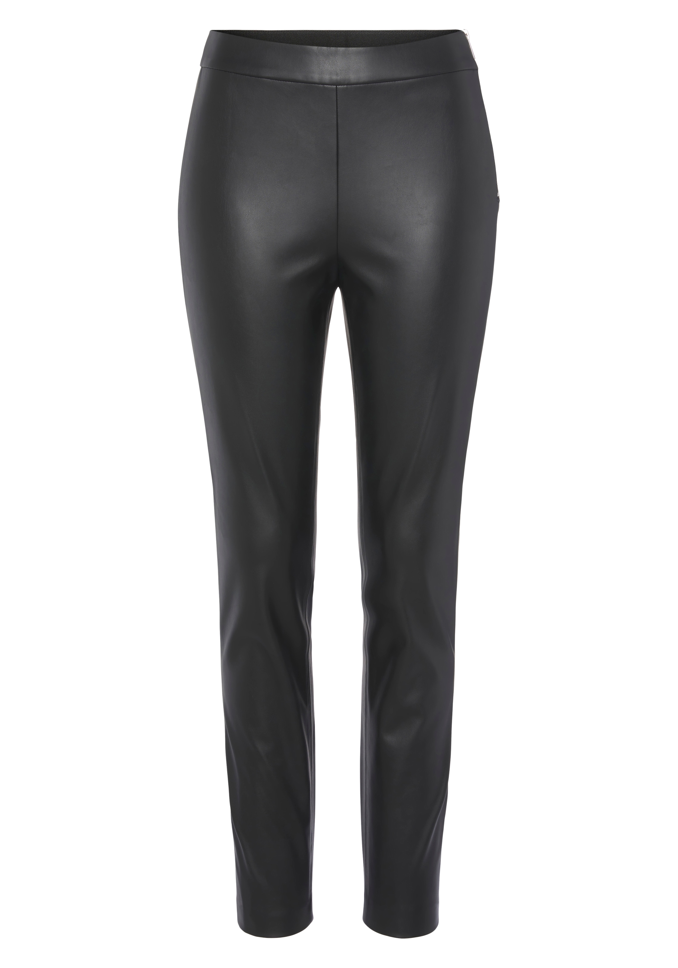 BOSS ORANGE Leggings »C_Taslimah Premium Damenmode«, mit seitlichem Reißverschluss