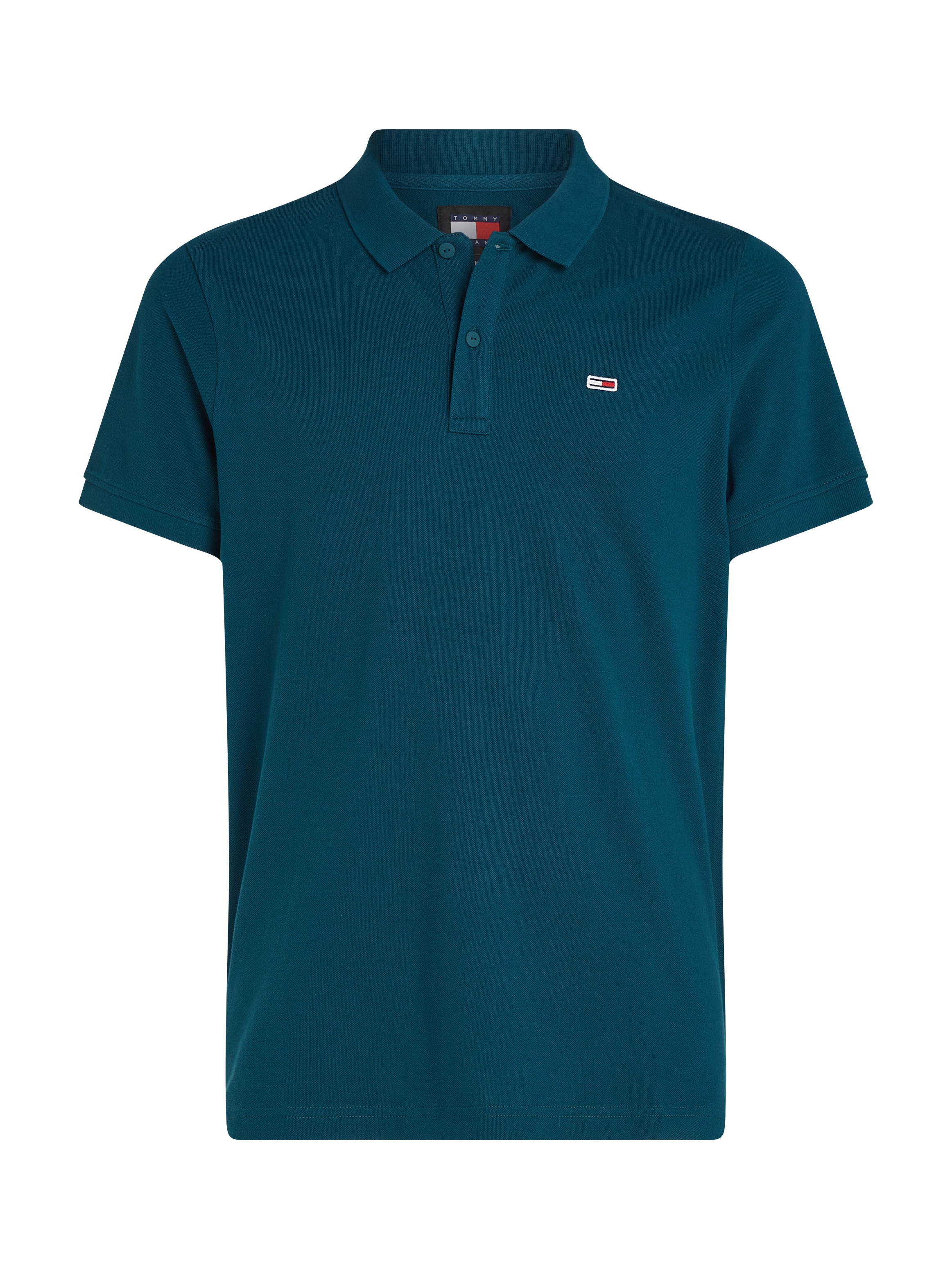 Tommy Jeans Plus Poloshirt »TJM SLIM PLACKET POLO EXT«, Große Größen mit Logostickerei