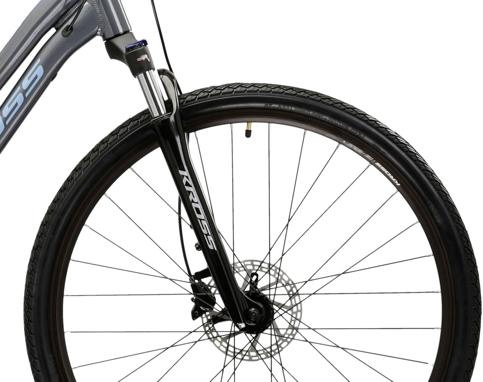 Kross Crossrad »Crossrad Evado 5.0 grau 18 Gänge«, 18 Gang, Shimano, CUES U3020 Schaltwerk, Kettenschaltung