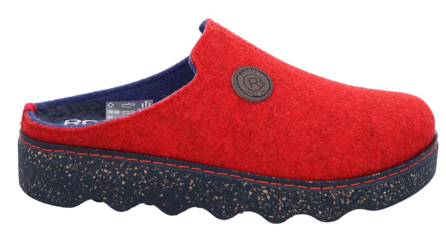 Rohde Pantoffel »FOGGIA«, Hausschuh, Schlappen, Clog, Homeslipper mit Profilsohle
