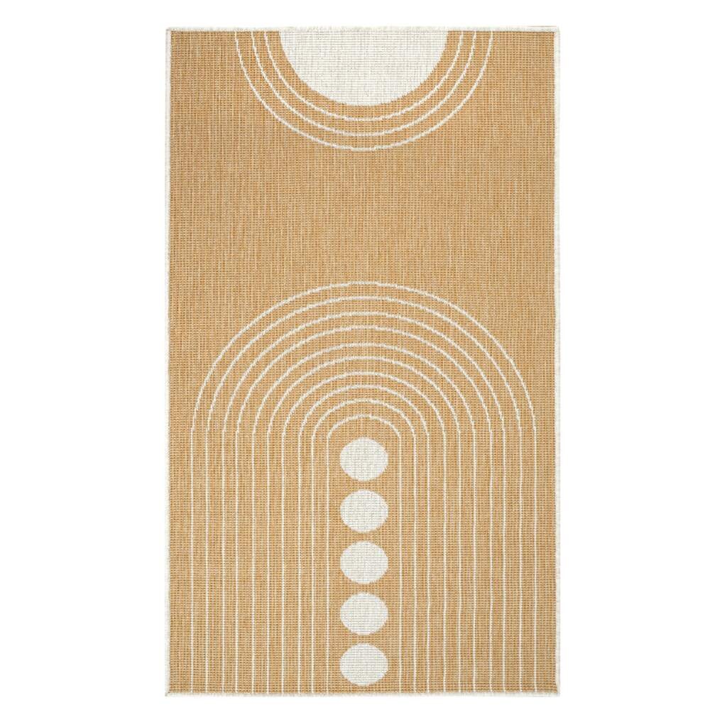 Carpet City Outdoorteppich »DUO RUG 5739«, rechteckig, 5 mm Höhe, Wendeteppich Wetterfest In- & Outdoor, Balkon, Terrasse, Wohnzimmer