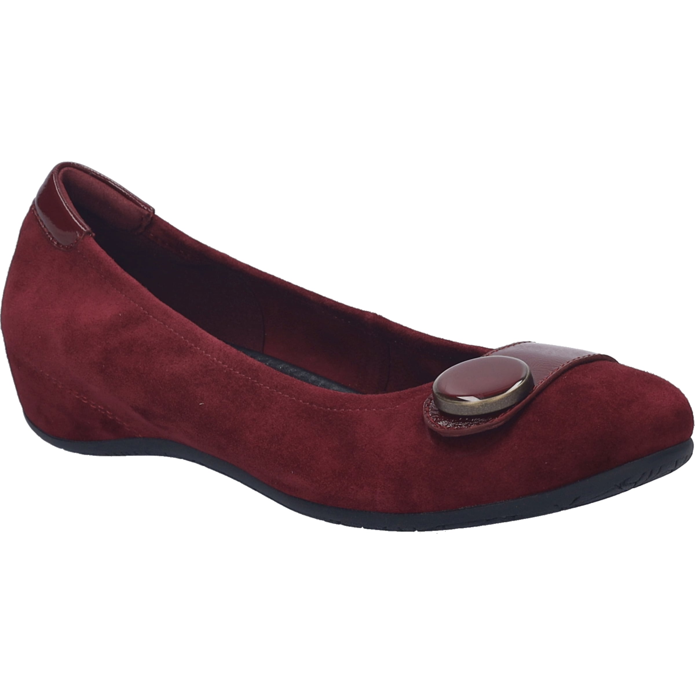 Ballerina JOSEF SEIBEL "Florina 06, bordeaux", Damen, Gr. 38, rot (bordeaux), Obermaterial: 100% Rindsleder Leather cow., Schuhe Ballerina