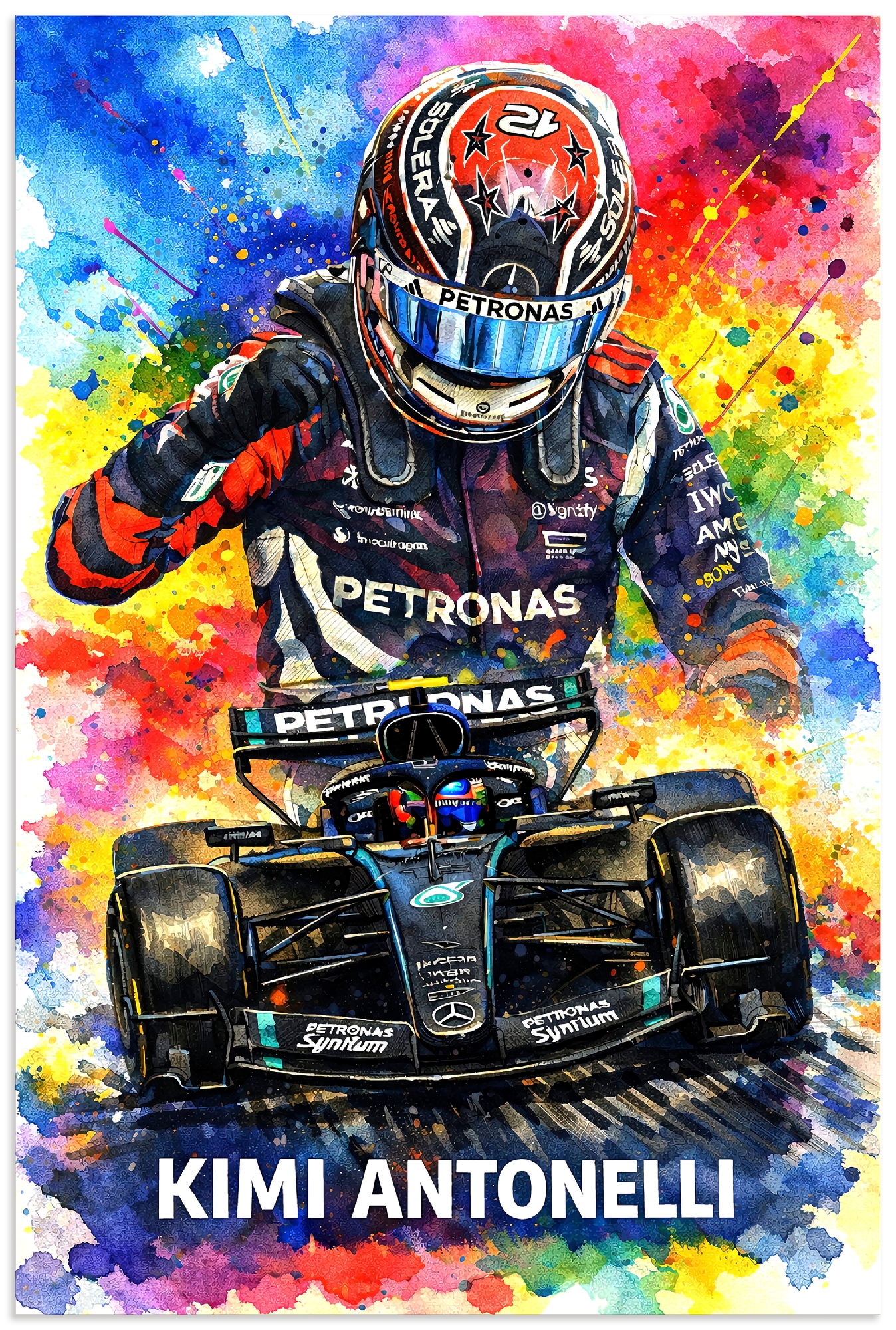 Artland Wandbild "Kimi Antonelli - ein aufgehender Stern" 1 Stk. tlg. als Alubild, Leinwandbild, Poster, Wandaufkleber in verschied. Größen