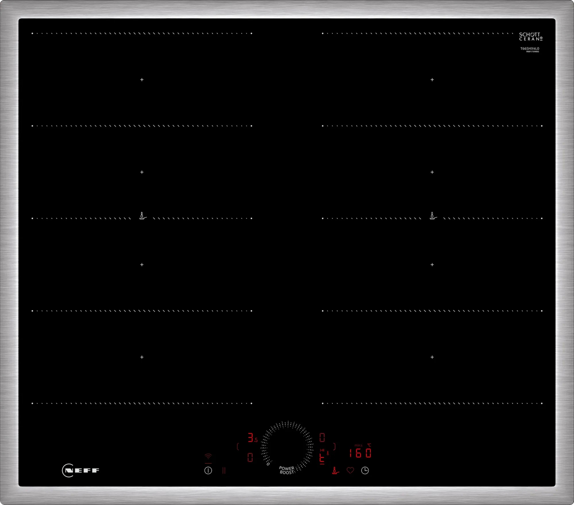NEFF Flex-Induktions-Kochfeld "T66SHX4L0" mit virtueller Twist Touch Bedien günstig online kaufen