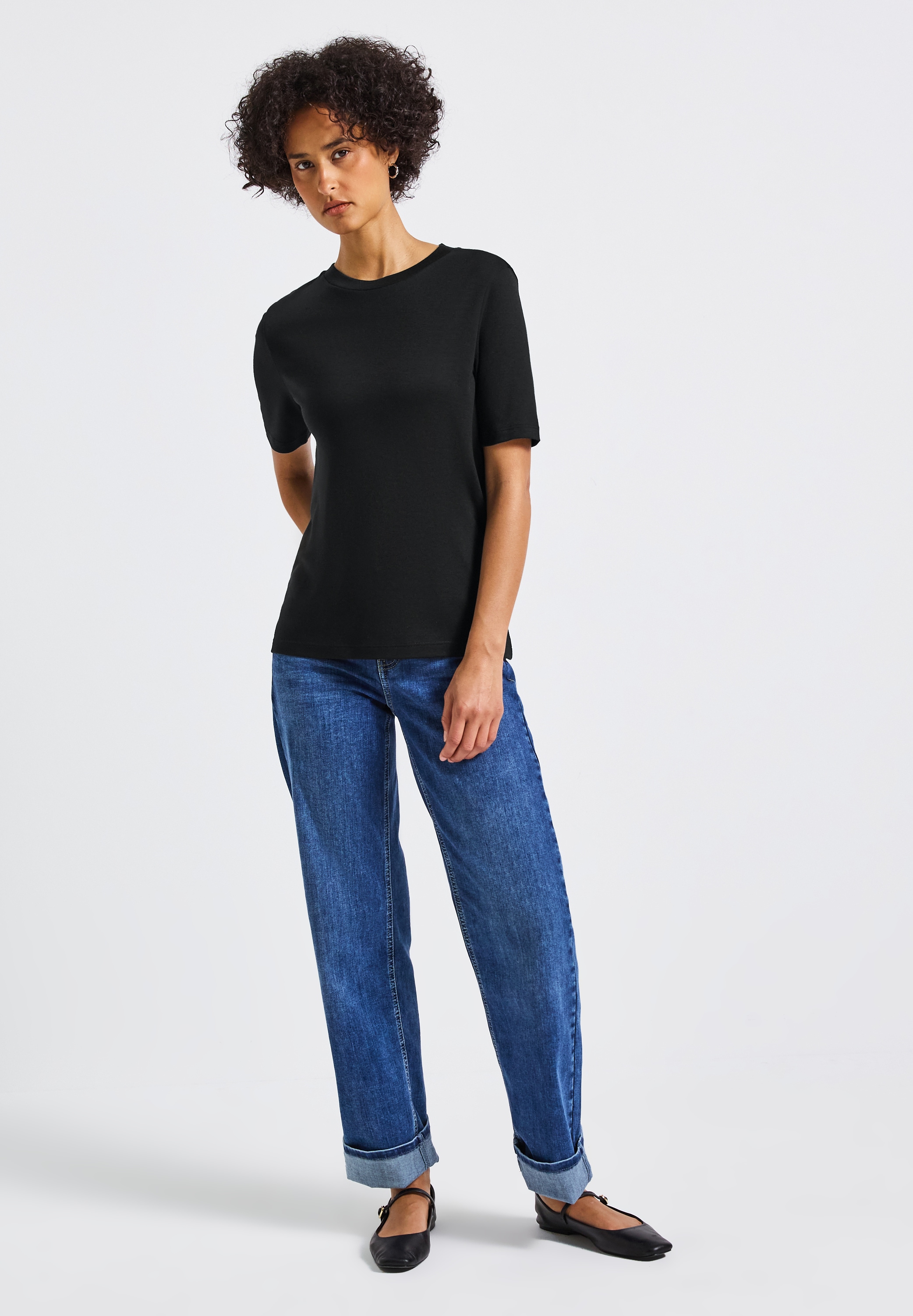STREET ONE T-Shirt, im soften Baumwoll-Mix
