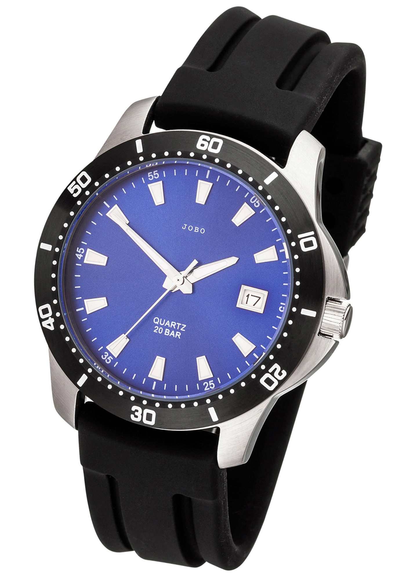 JOBO Quarzuhr »Herrenuhr« Edelstahl