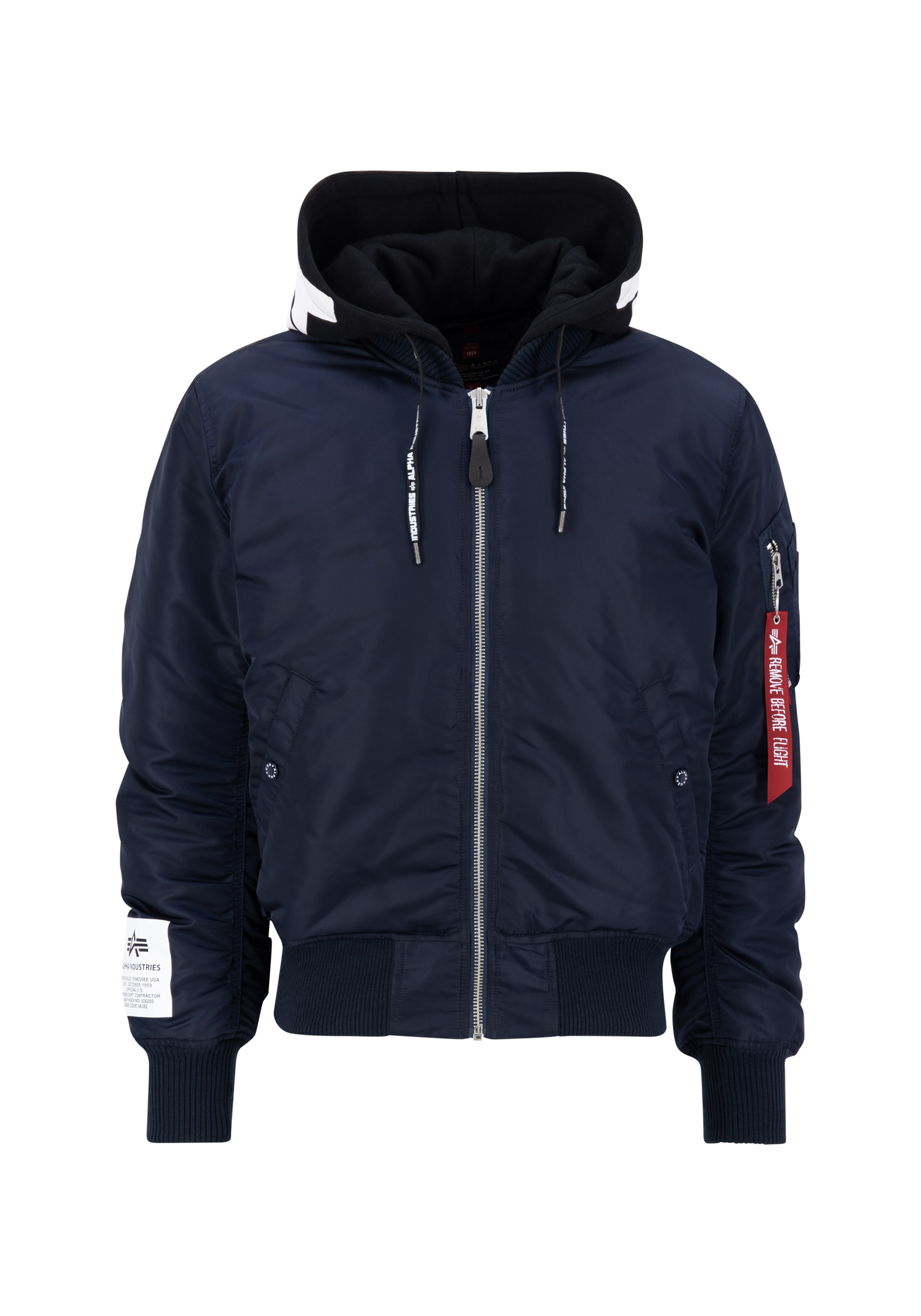 Alpha Industries Bomberjacke "MA-1 Zip Hood Print" günstig online kaufen