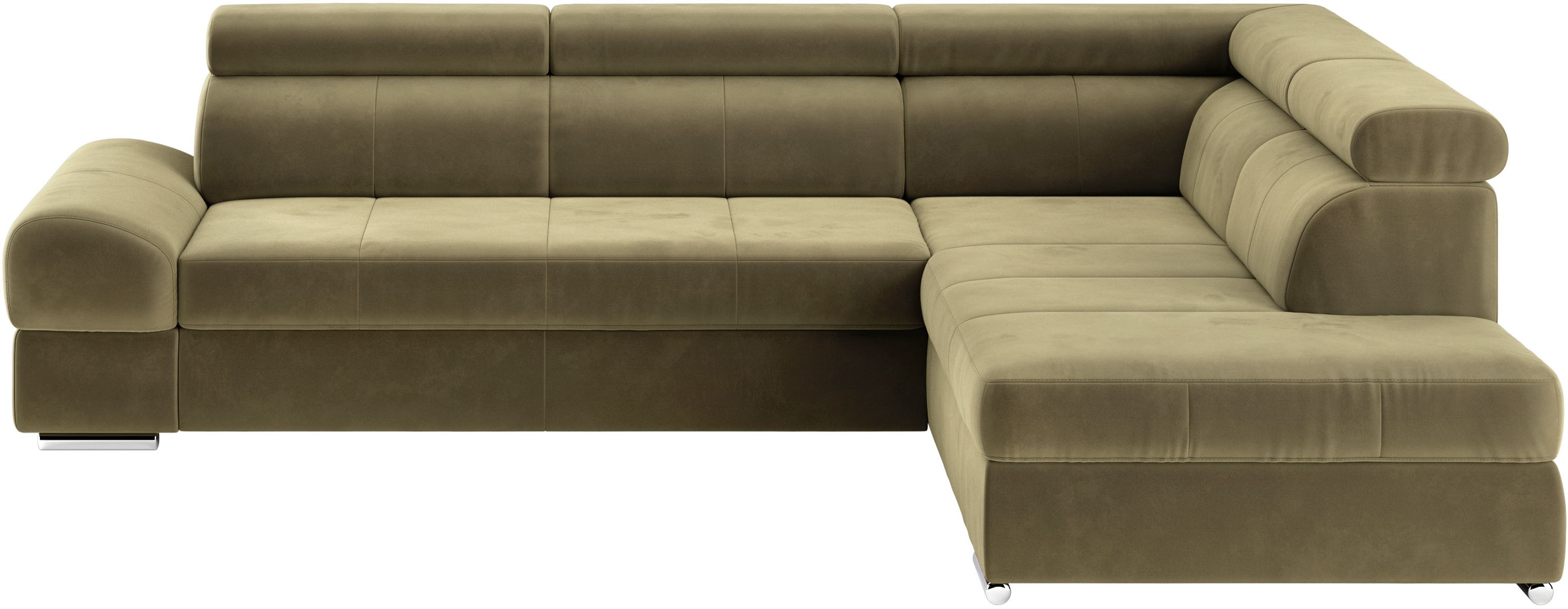 sit&more Ecksofa »Broadway L-Form«, mit verstellbaren Kopfteilen, wahlweise mit Bettfunktion