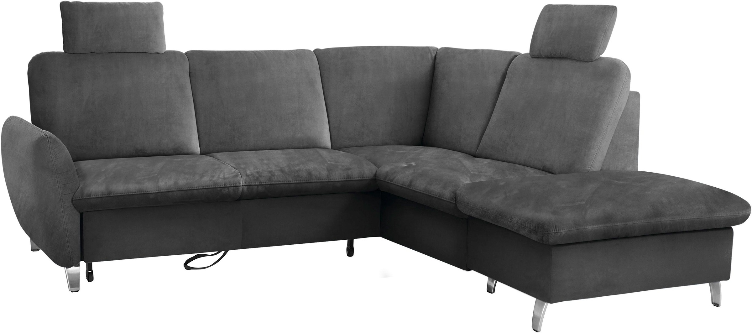sit&more Ecksofa »Daytona L-Form«, mit Federkern, zwei Kopfstützen und wahlweise mit Bettfunktion