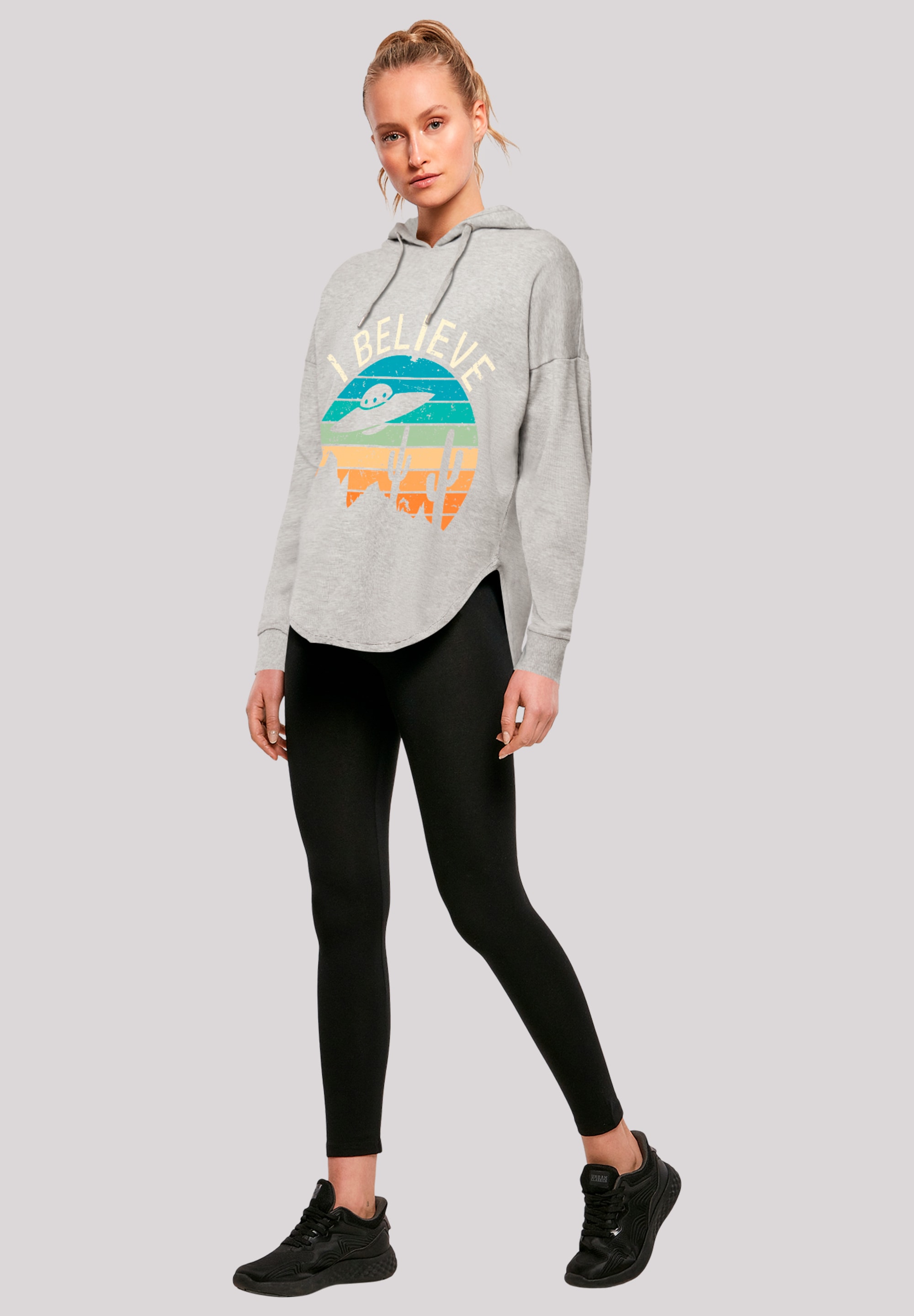 F4NT4STIC Kapuzenpullover »I Believe UFO Alien Sonnenuntergang«, Premium Qualität